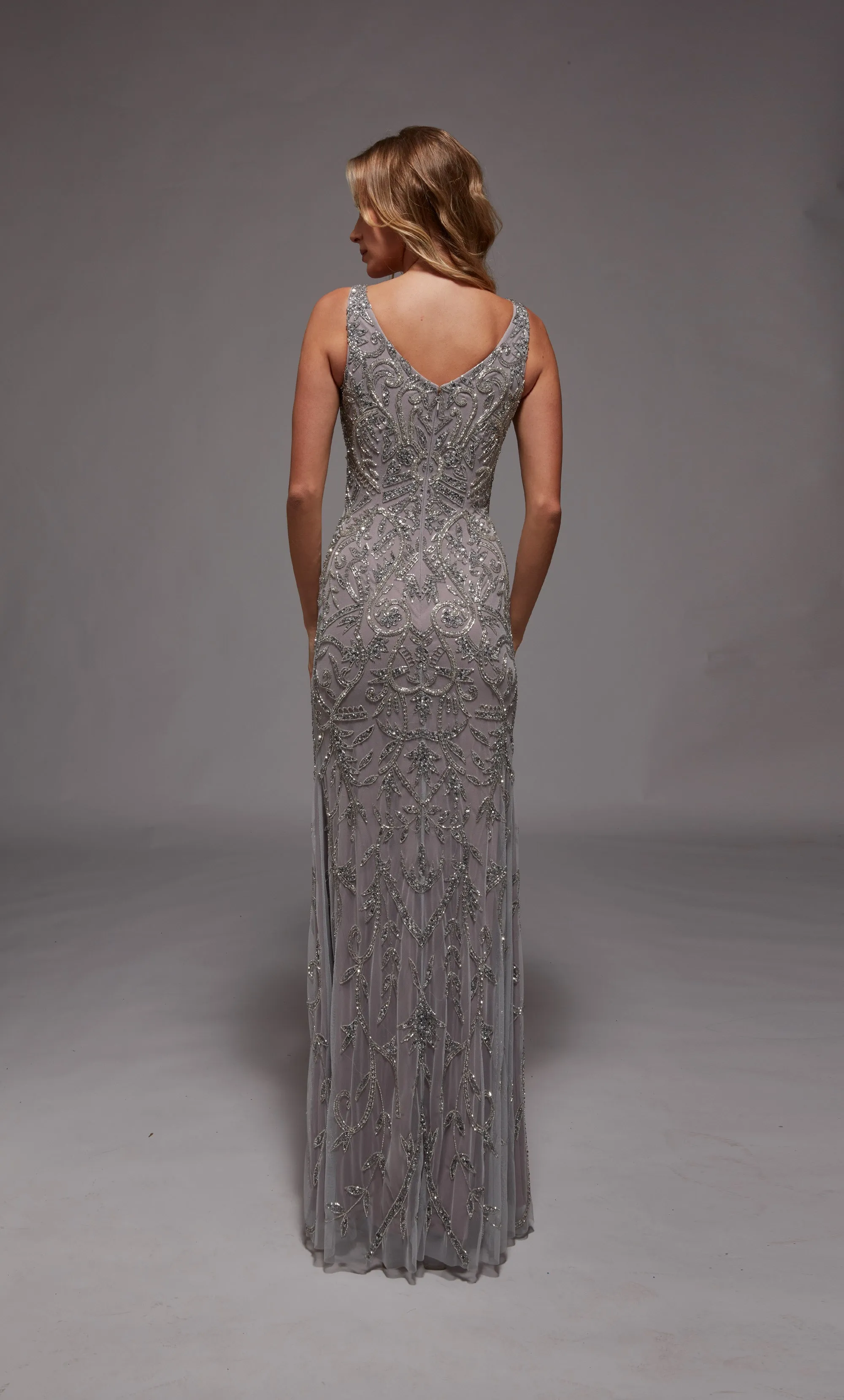 ALYCE Paris 27799 Special Occasion V-neckline Embellished Straight Dress sold by Alyce Paris product image thumbnail 2