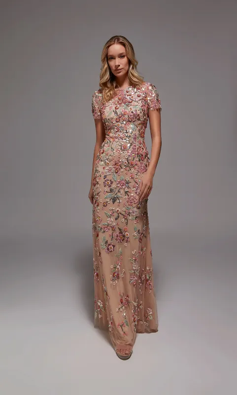 ALYCE Paris 27847 Special Occasion Scooped Neckline Embellished Straight Dress sold by Alyce Paris