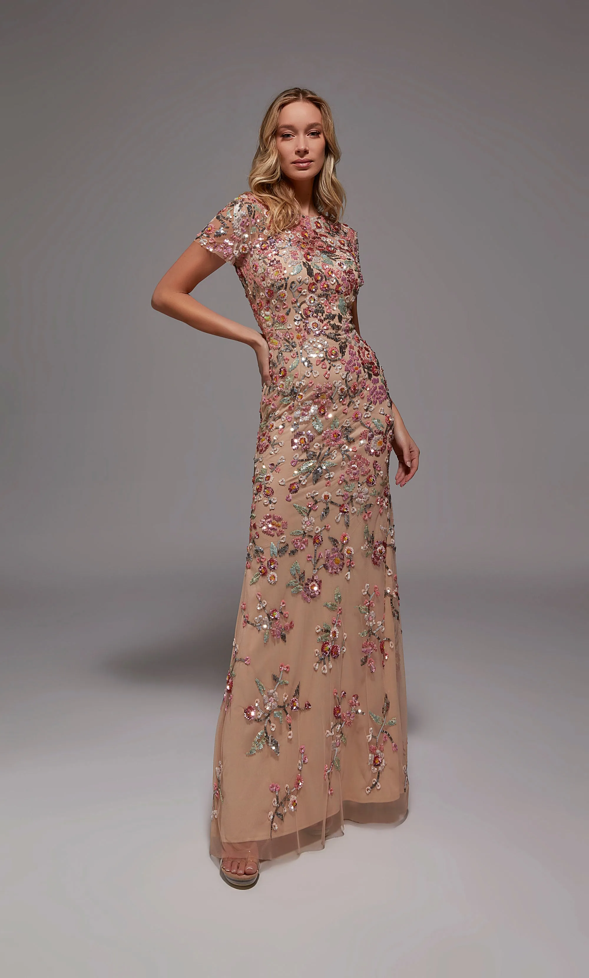 ALYCE Paris 27847 Special Occasion Scooped Neckline Embellished Straight Dress sold by Alyce Paris product image thumbnail 3