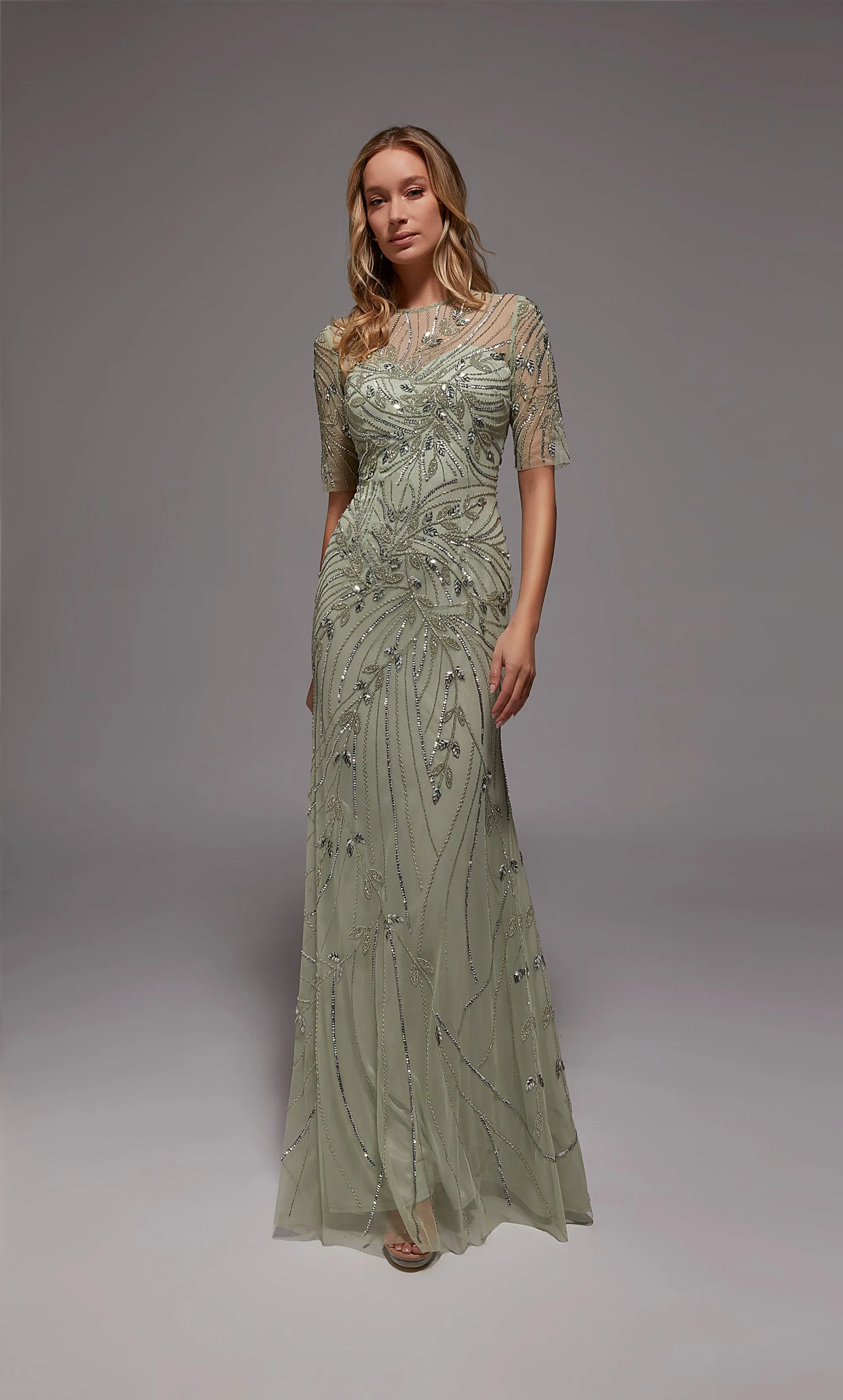 ALYCE Paris 27809 Special Occasion Scoop Neckline Shimmery/sparkly A Line Dress sold by Alyce Paris product image thumbnail 5