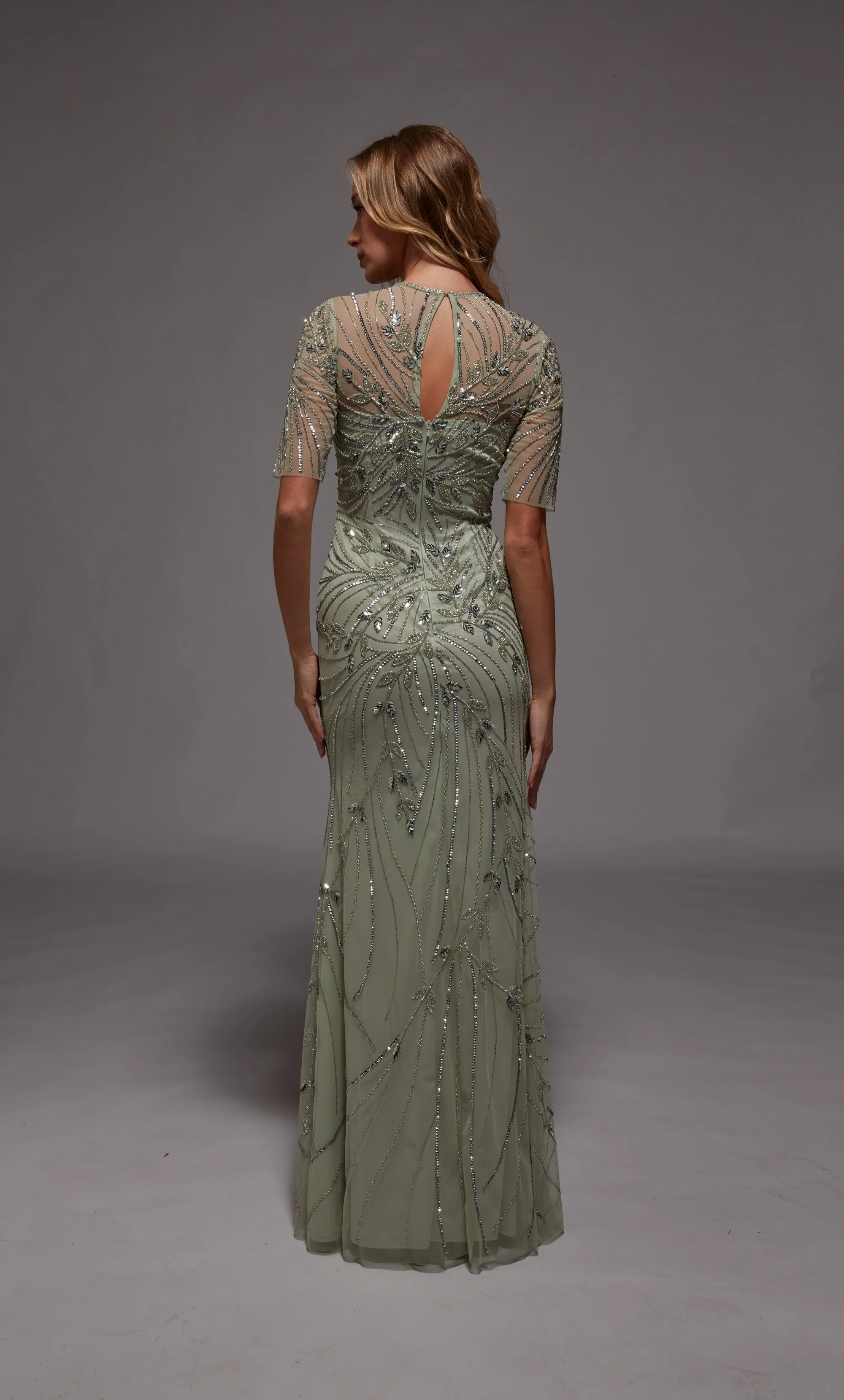 ALYCE Paris 27809 Special Occasion Scoop Neckline Shimmery/sparkly A Line Dress sold by Alyce Paris product image thumbnail 2