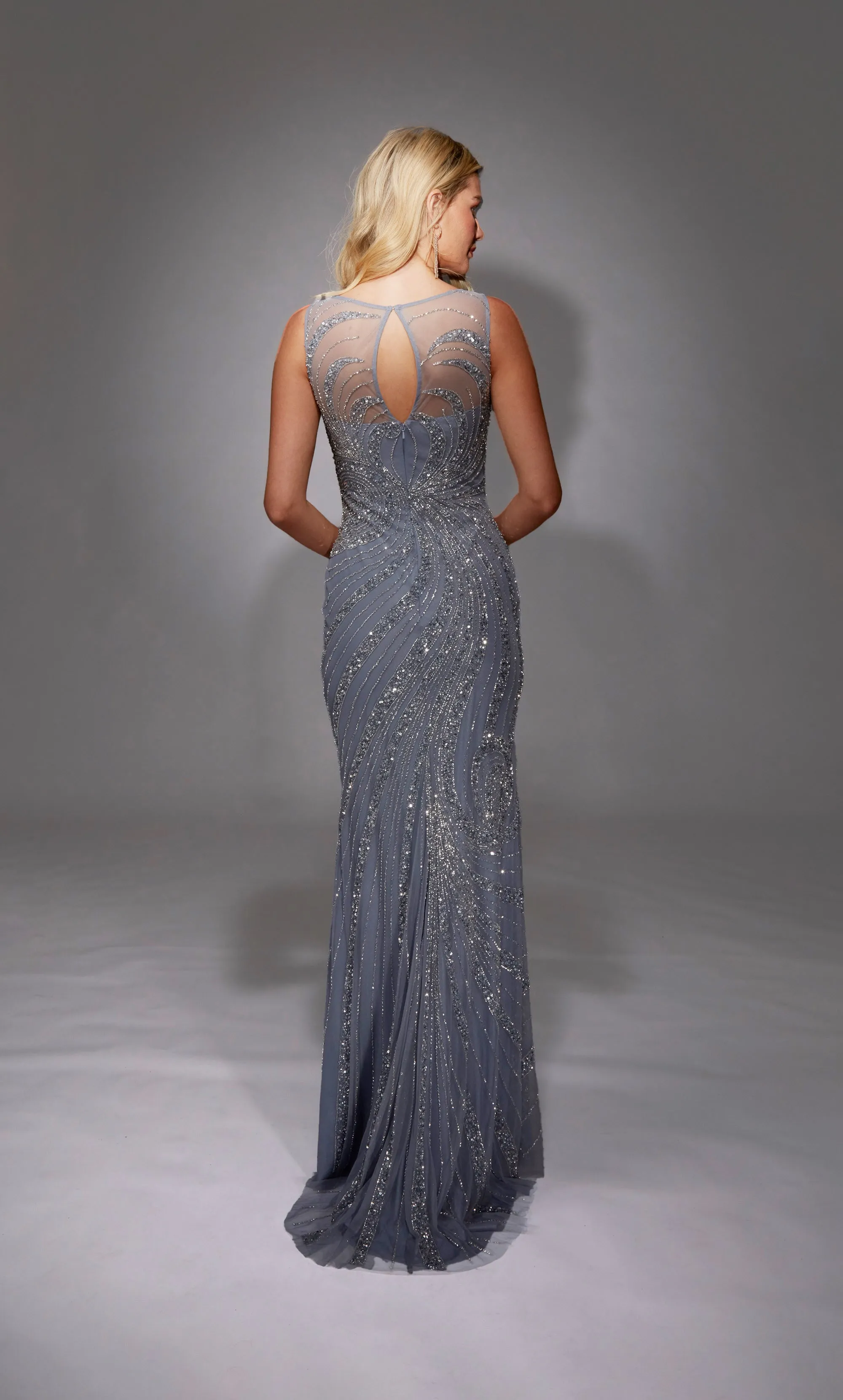 ALYCE Paris 27846 Special Occasion Boat Neckline Embellished Straight Dress sold by Alyce Paris product image thumbnail 5