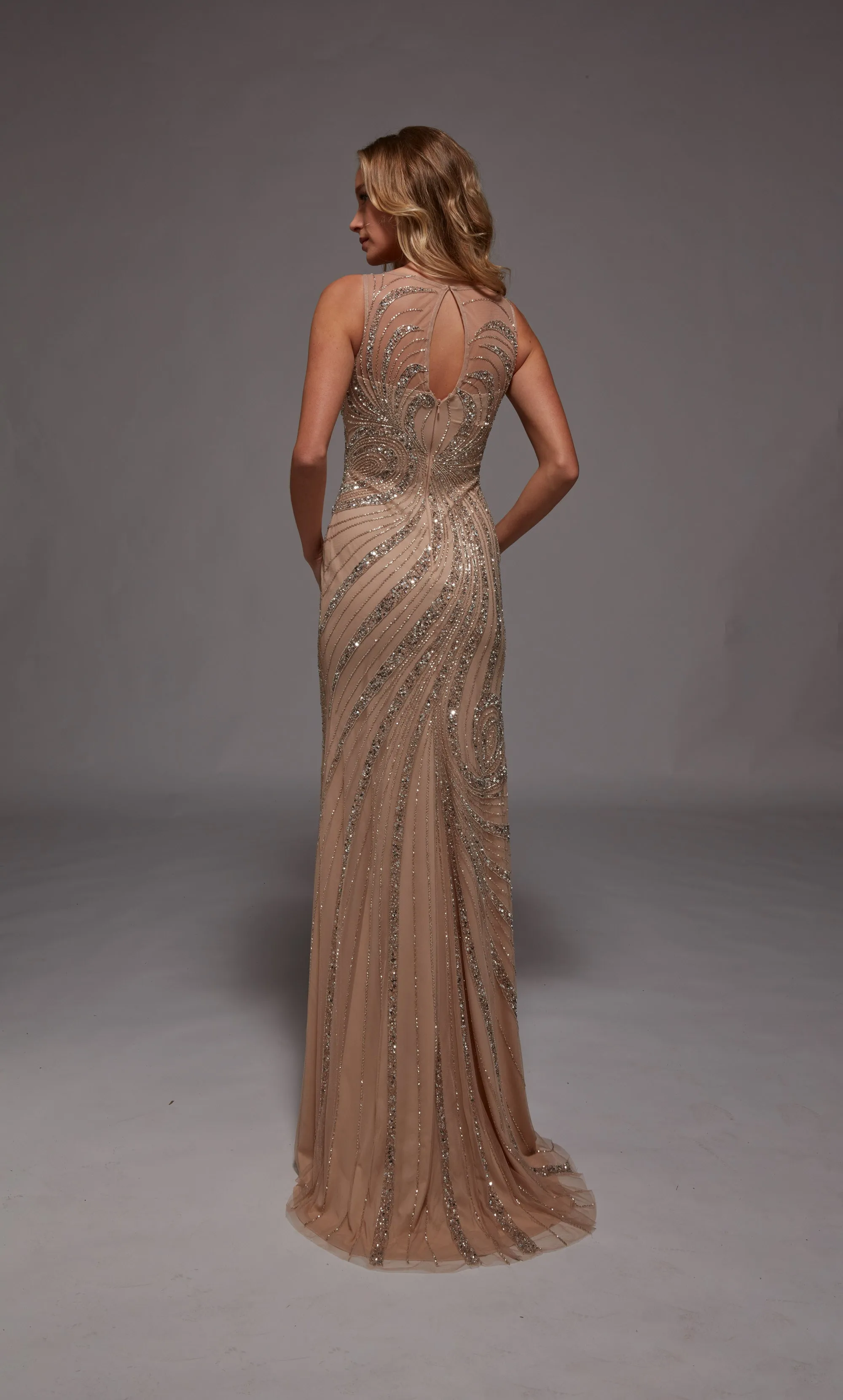 ALYCE Paris 27846 Special Occasion Boat Neckline Embellished Straight Dress sold by Alyce Paris product image thumbnail 2