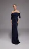 ALYCE Paris 27787 Special Occasion Off The Shoulder Neckline Shimmery/sparkly Straight Dress sold by Alyce Paris