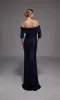 ALYCE Paris 27787 Special Occasion Off The Shoulder Neckline Shimmery/sparkly Straight Dress sold by Alyce Paris