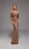 ALYCE Paris 27787 Special Occasion Off The Shoulder Neckline Shimmery/sparkly Straight Dress sold by Alyce Paris