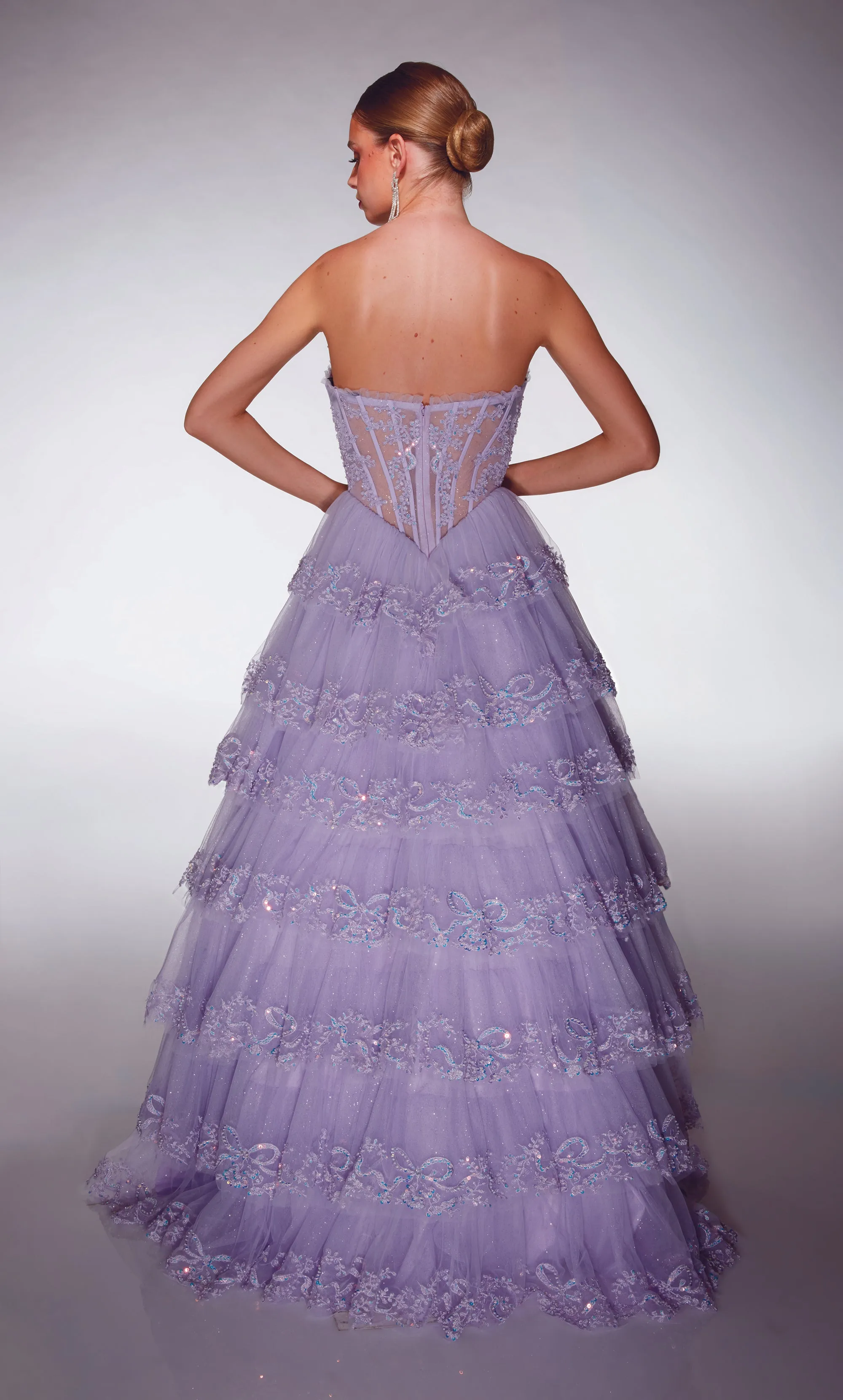 ALYCE Paris 62191 Alyce Long Strapless Neckline Elegant A Line Dress sold by Alyce Paris product image thumbnail 5