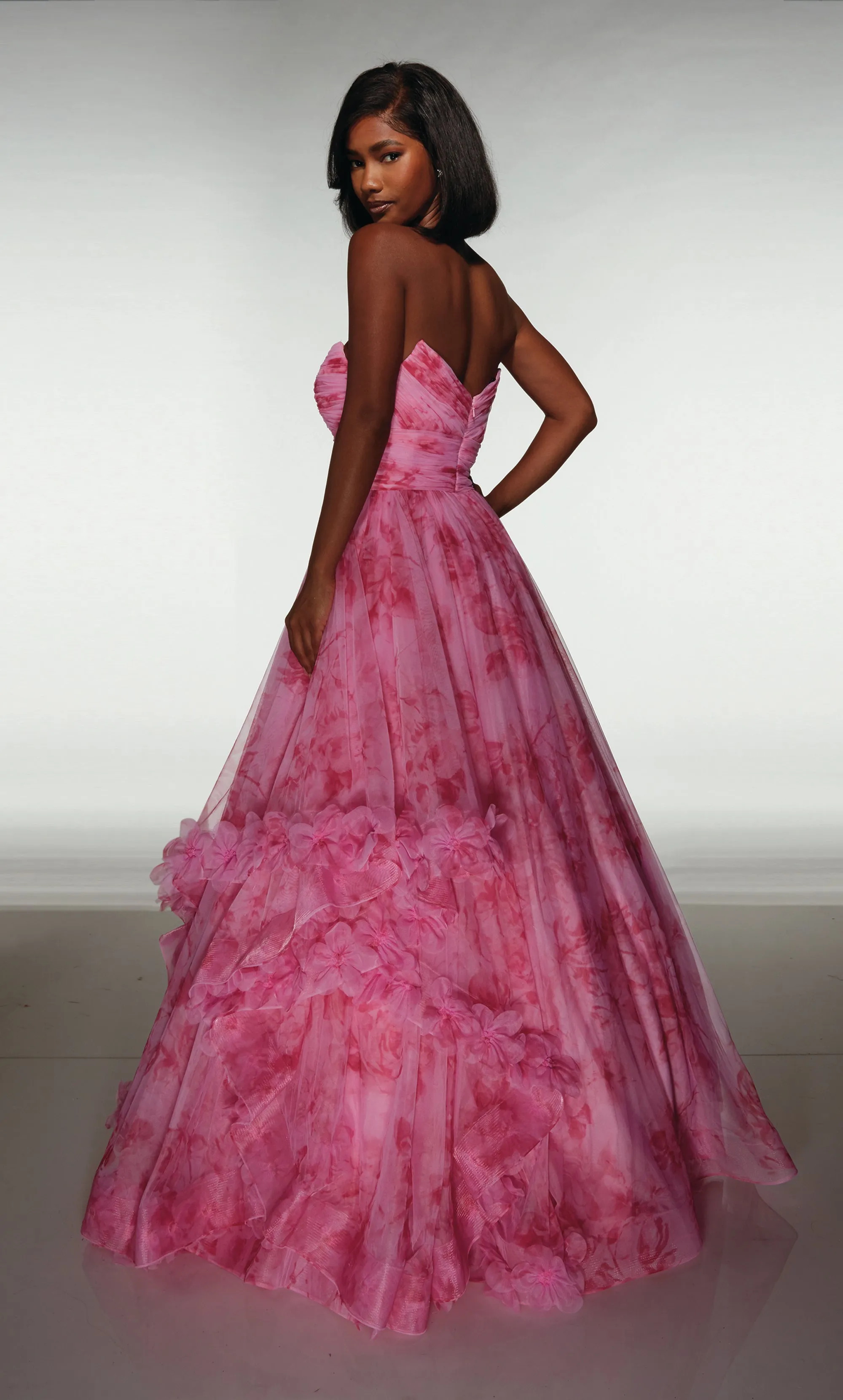 ALYCE Paris 62042 Alyce Long Cat-eye Neckline Ruched/draped Ballgown Dress sold by Alyce Paris product image thumbnail 2