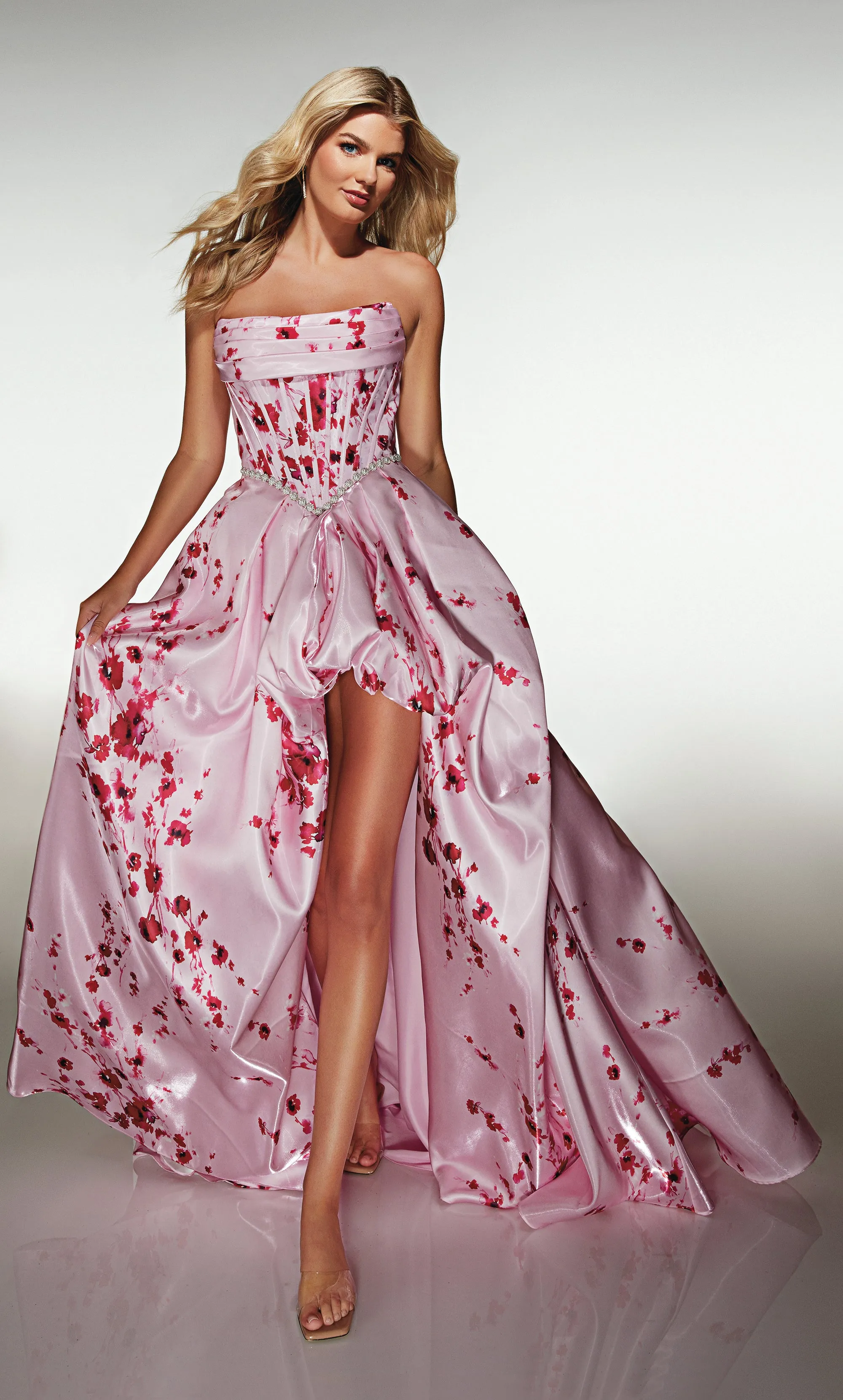 ALYCE Paris 61989 Alyce Long Cowl Neckline Ruched/draped High-low Dress sold by Alyce Paris product image thumbnail 4