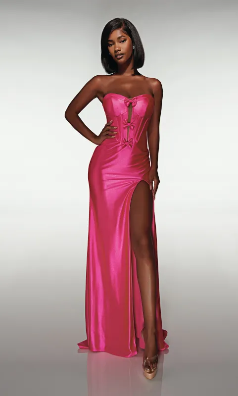 ALYCE Paris 62046 Alyce Long Plunging Neckline Simple Mermaid Dress sold by Alyce Paris
