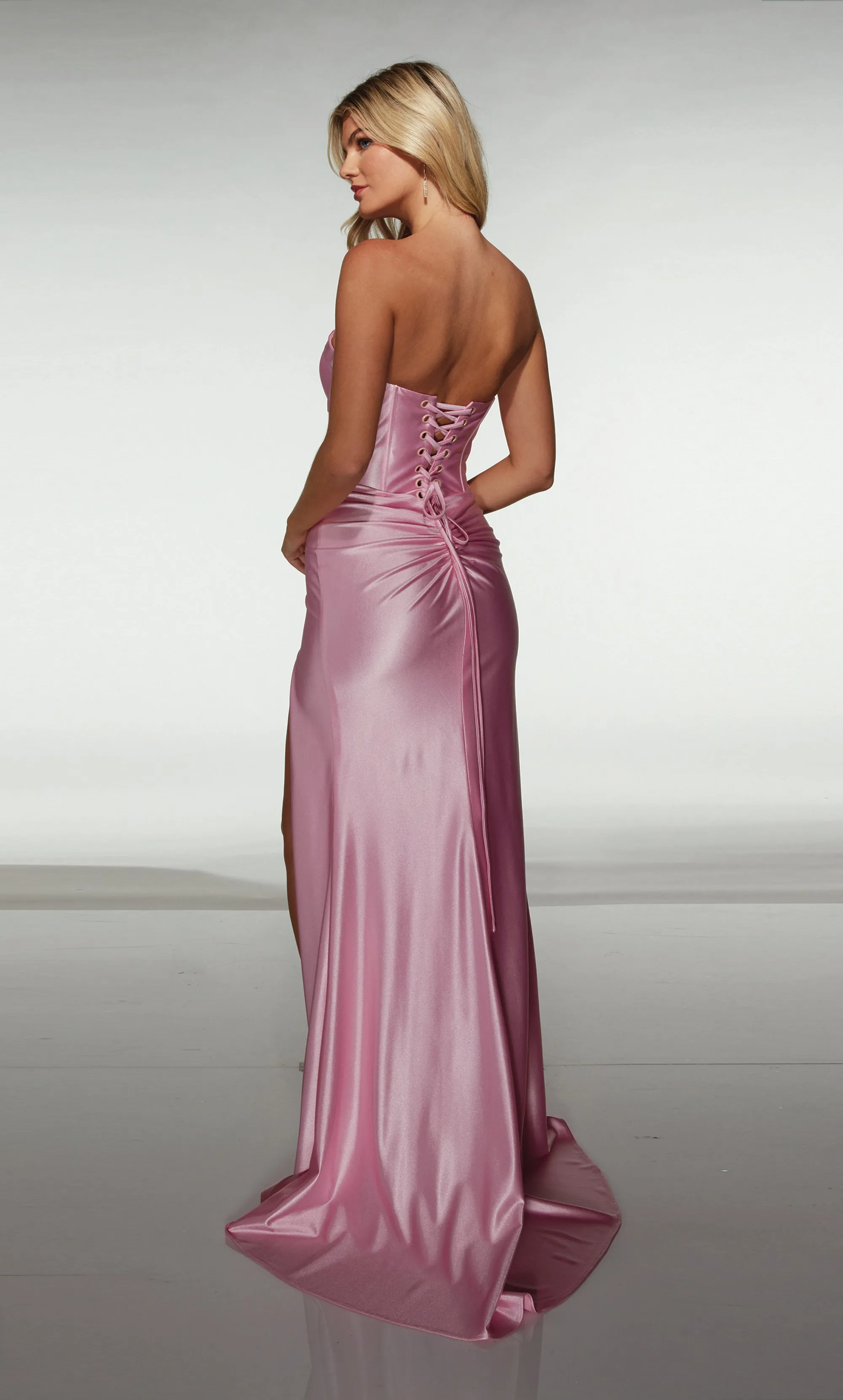 ALYCE Paris 62046 Alyce Long Plunging Neckline Simple Mermaid Dress sold by Alyce Paris product image thumbnail 5