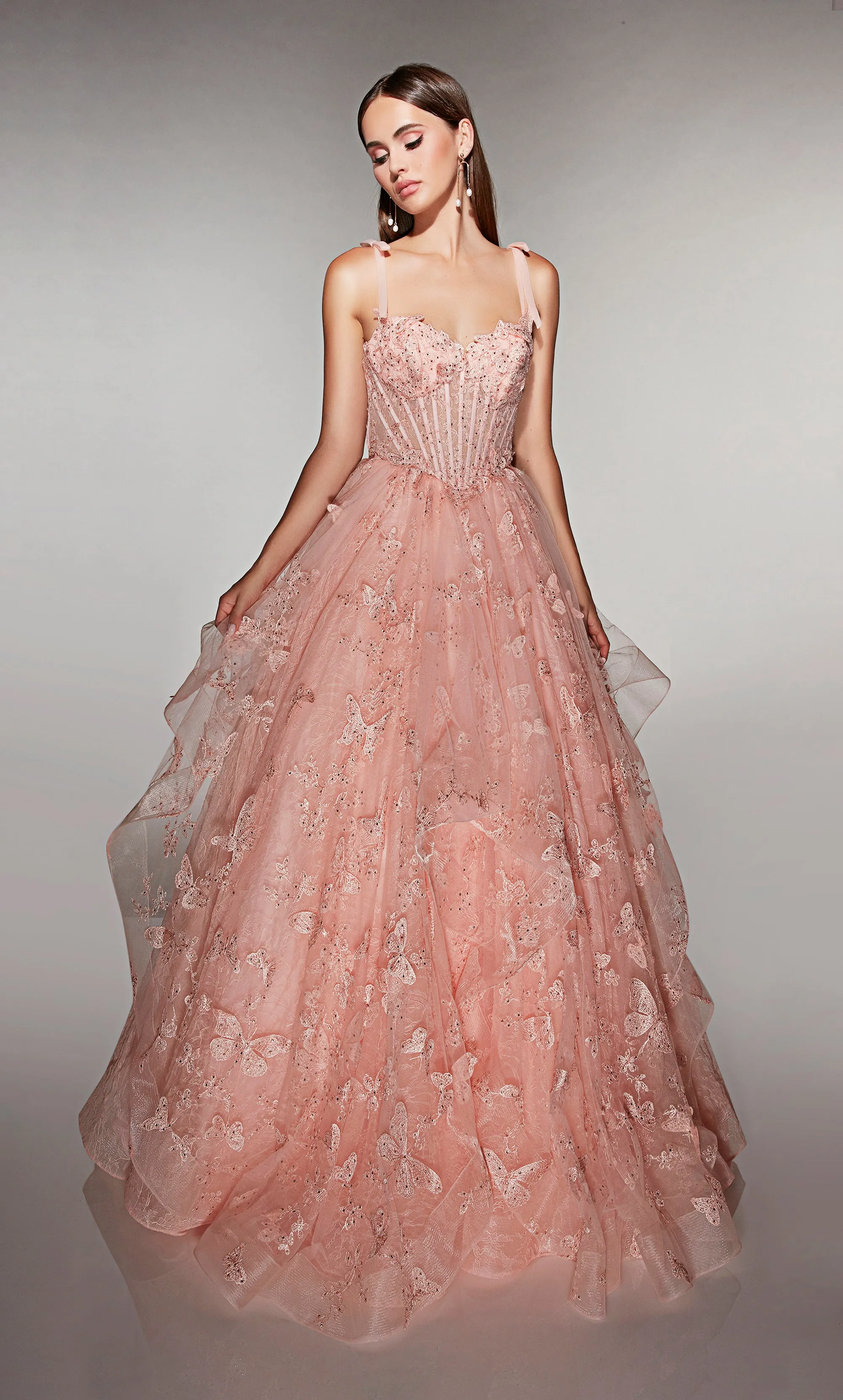 ALYCE Paris 62199 Alyce Long Sweetheart Neckline Embellished Ballgown Dress sold by Alyce Paris product image thumbnail 3