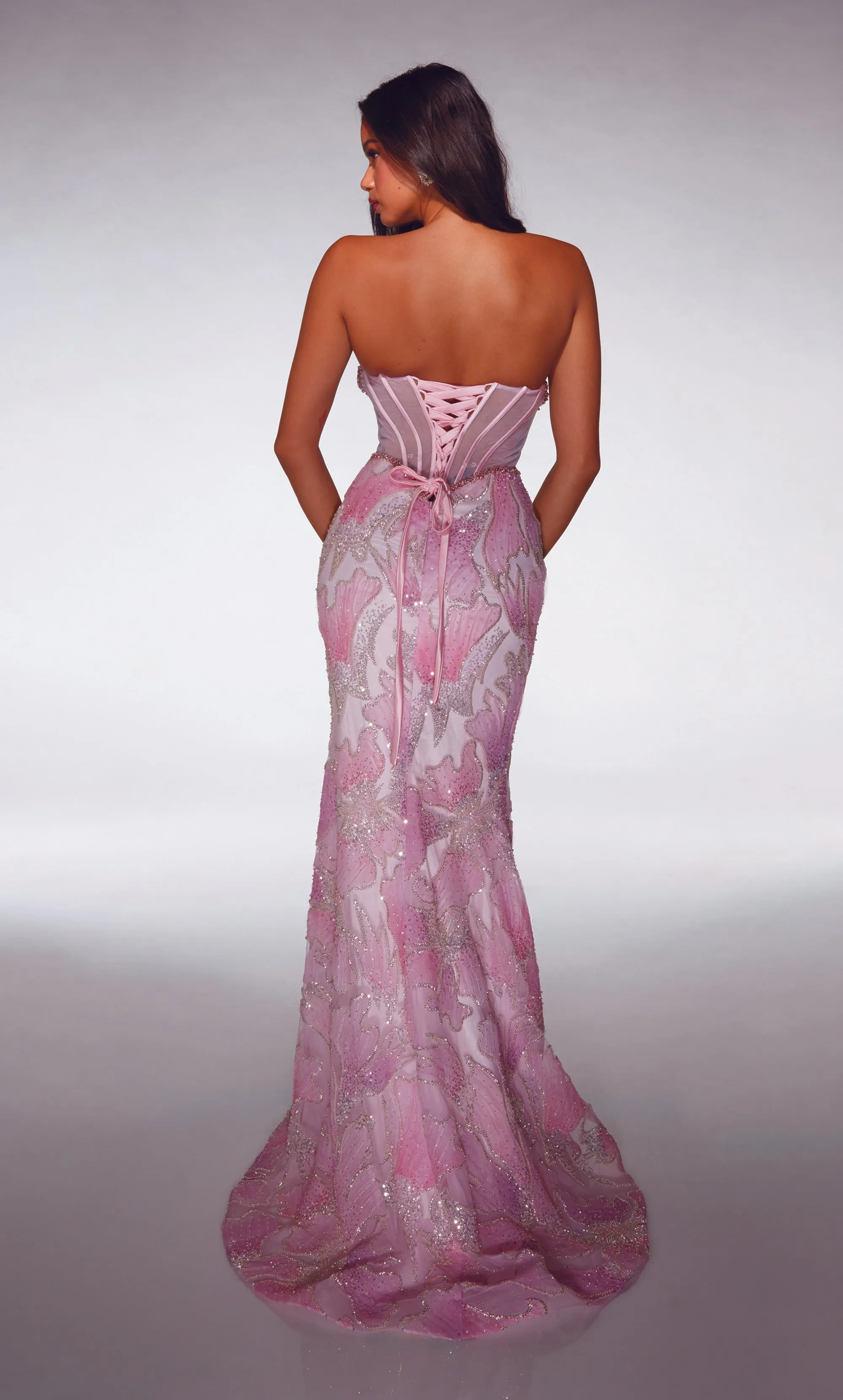 ALYCE Paris 62187 Alyce Long Scoop Neckline Illusion Mermaid Dress sold by Alyce Paris product image thumbnail 5