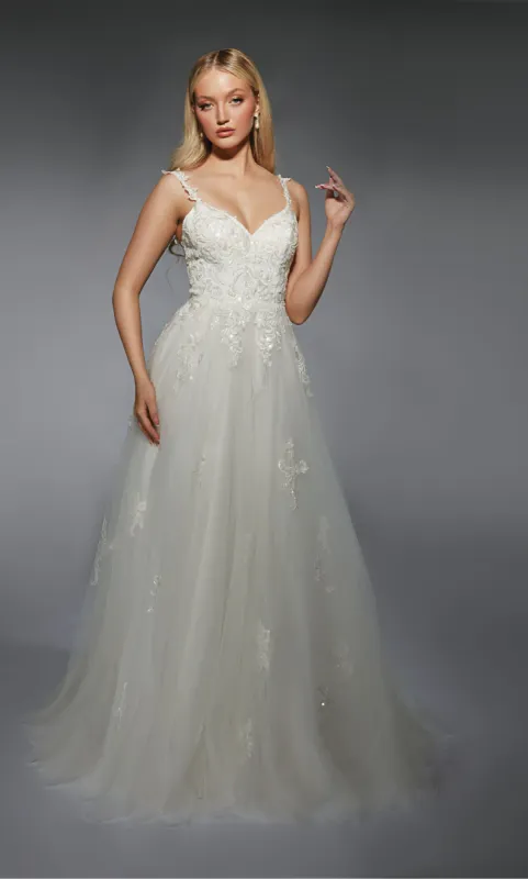 ALYCE Paris 7124 Bridal Sweetheart Neckline Simple Ballgown Dress sold by Alyce Paris