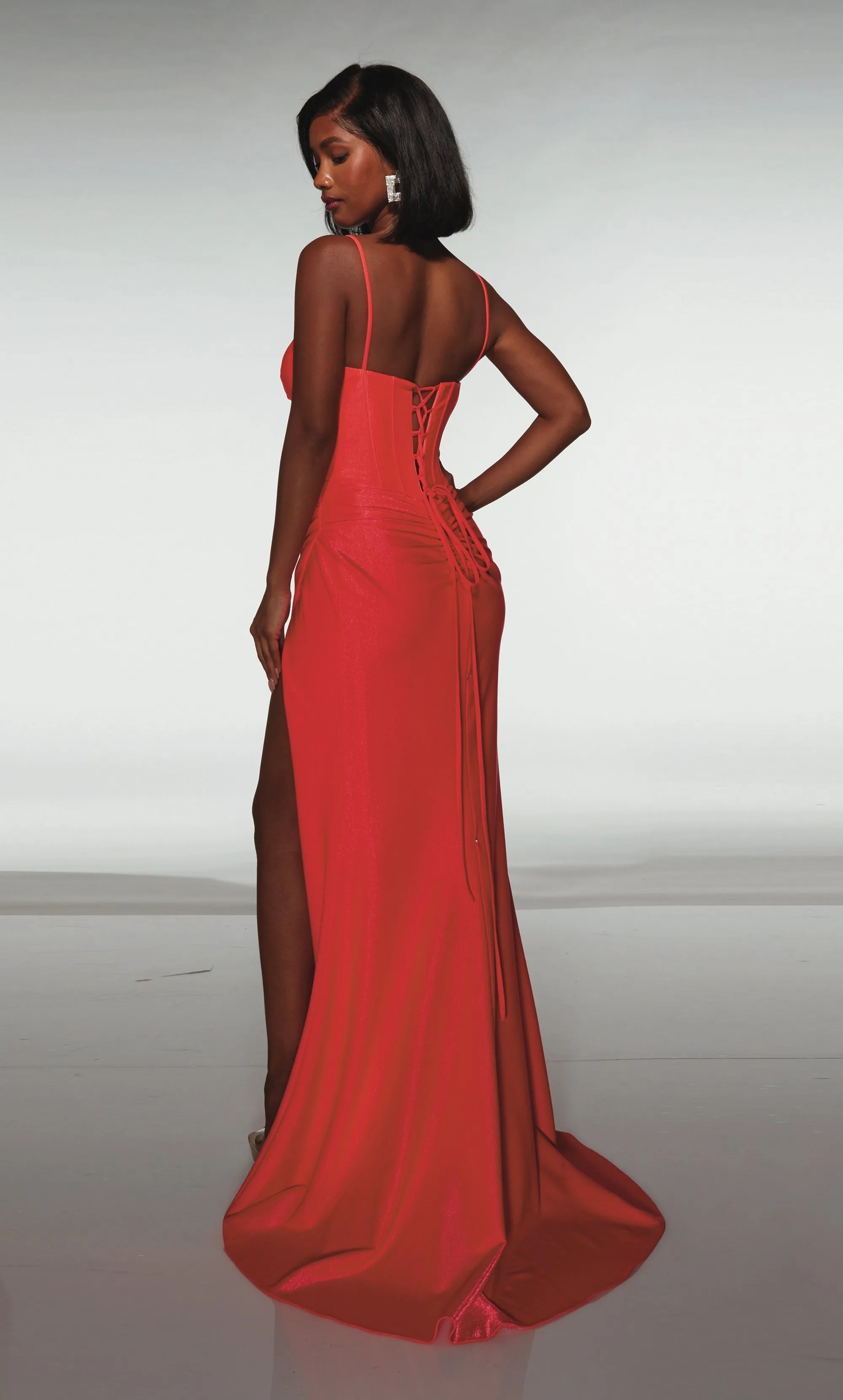 ALYCE Paris 397 Cat-eye Neckline Corset Straight Dress sold by Alyce Paris product image thumbnail 5