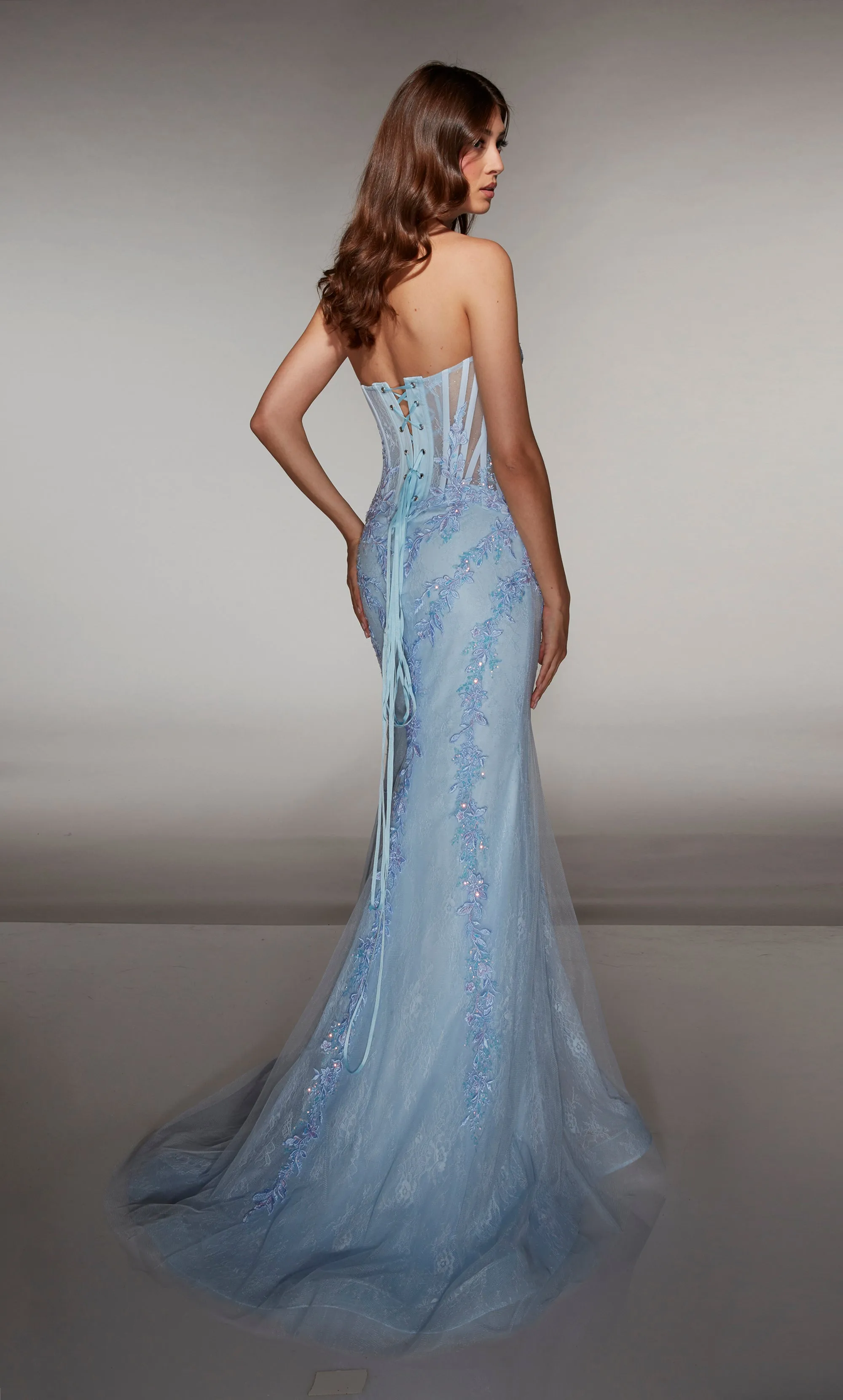 ALYCE Paris 62036 Alyce Long Scoop Neckline Corset Mermaid Dress sold by Alyce Paris product image thumbnail 3