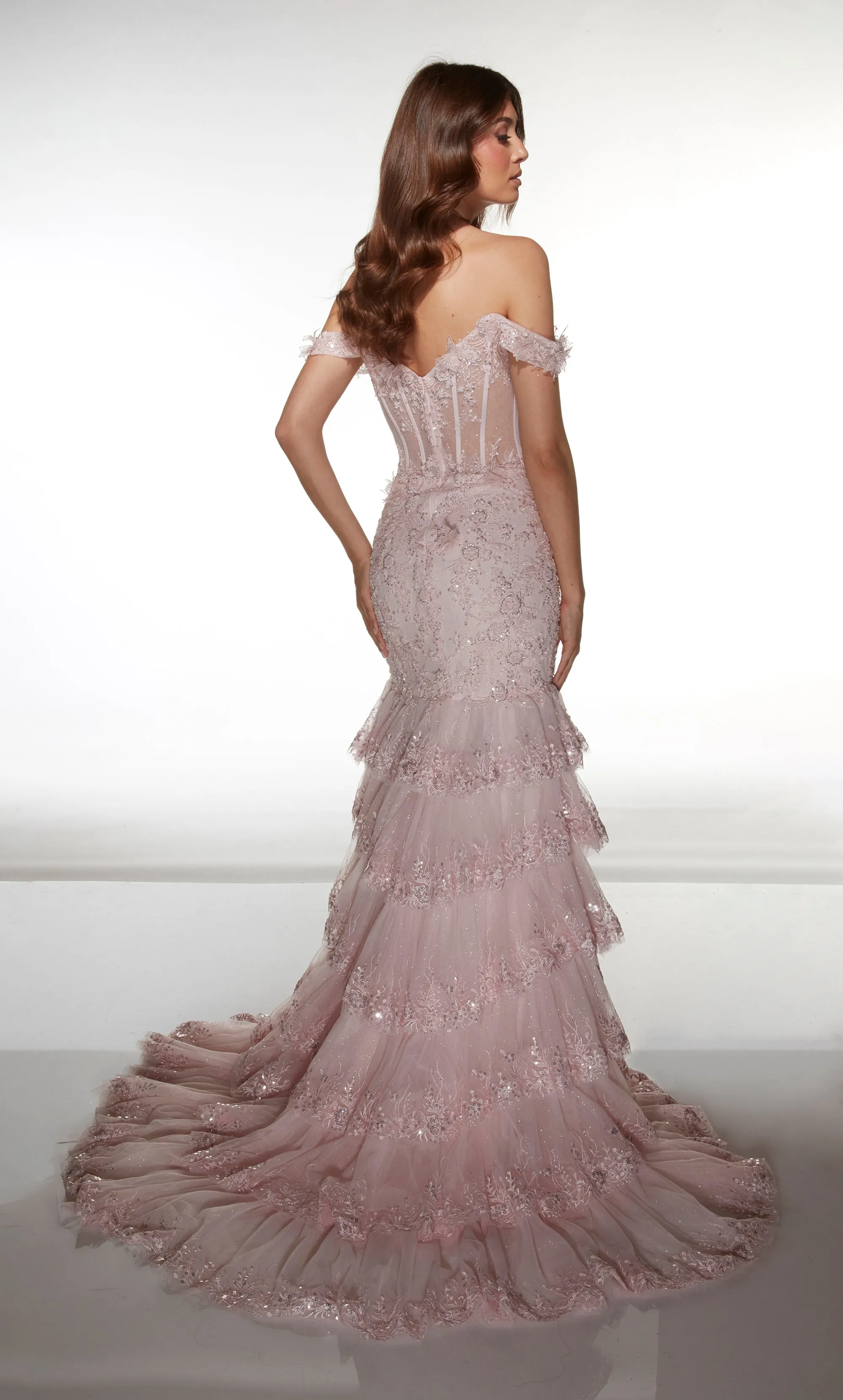 ALYCE Paris 62021 Alyce Long Sweetheart Neckline Embellished Mermaid Dress sold by Alyce Paris product image thumbnail 2