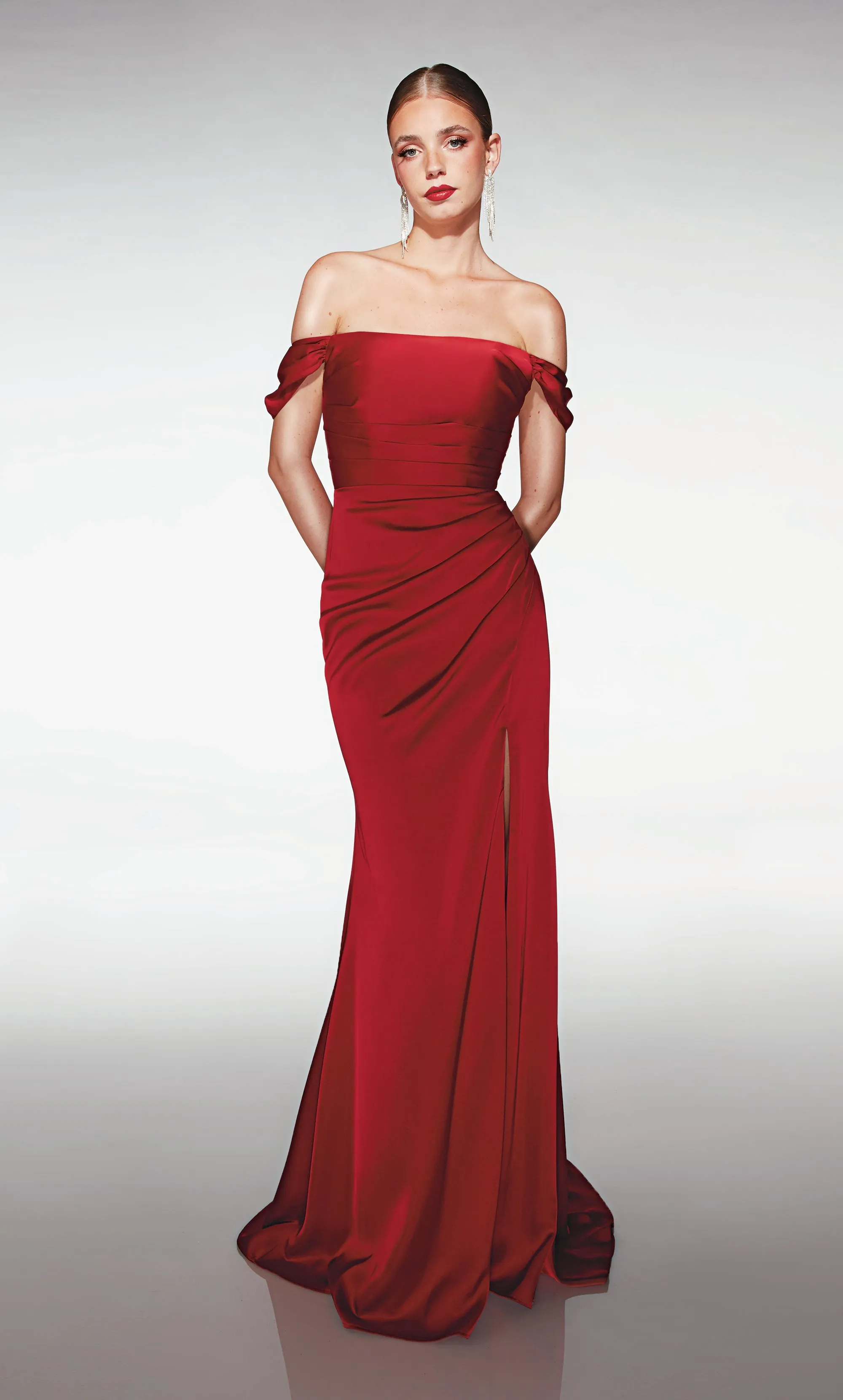 ALYCE Paris 392 Off The Shoulder Neckline Modest Straight Dress sold by Alyce Paris