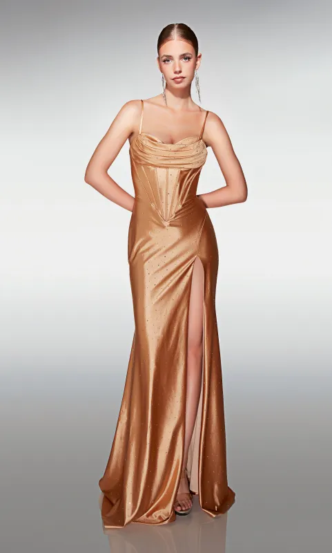 ALYCE Paris 423 Cowl Neckline Shimmery/sparkly Mermaid Dress sold by Alyce Paris