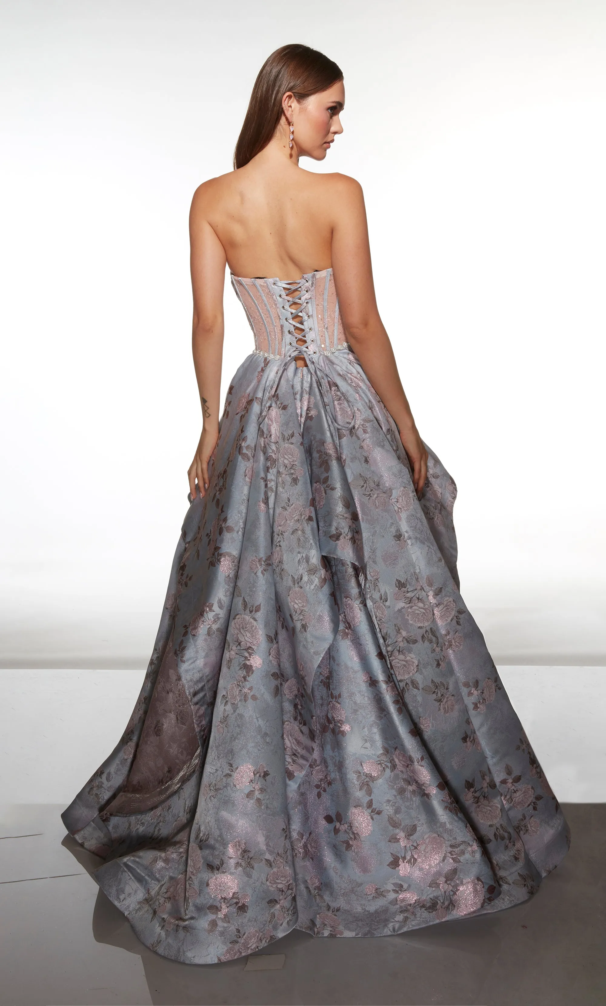 ALYCE Paris 62051 Alyce Long Cat-eye Neckline Corset Ballgown Dress sold by Alyce Paris product image thumbnail 2