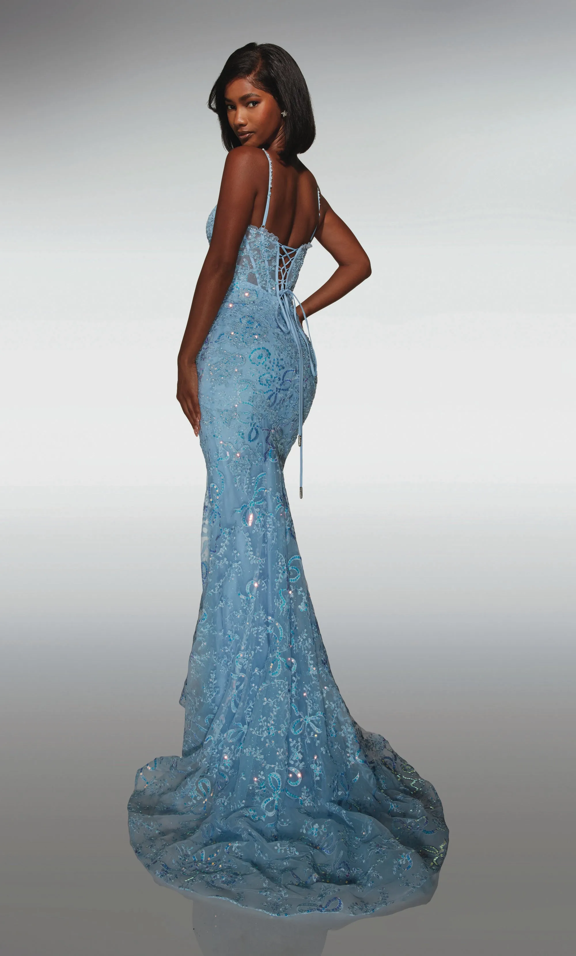 ALYCE Paris 62017 Alyce Long Scoop Neckline Embellished Mermaid Dress sold by Alyce Paris product image thumbnail 3