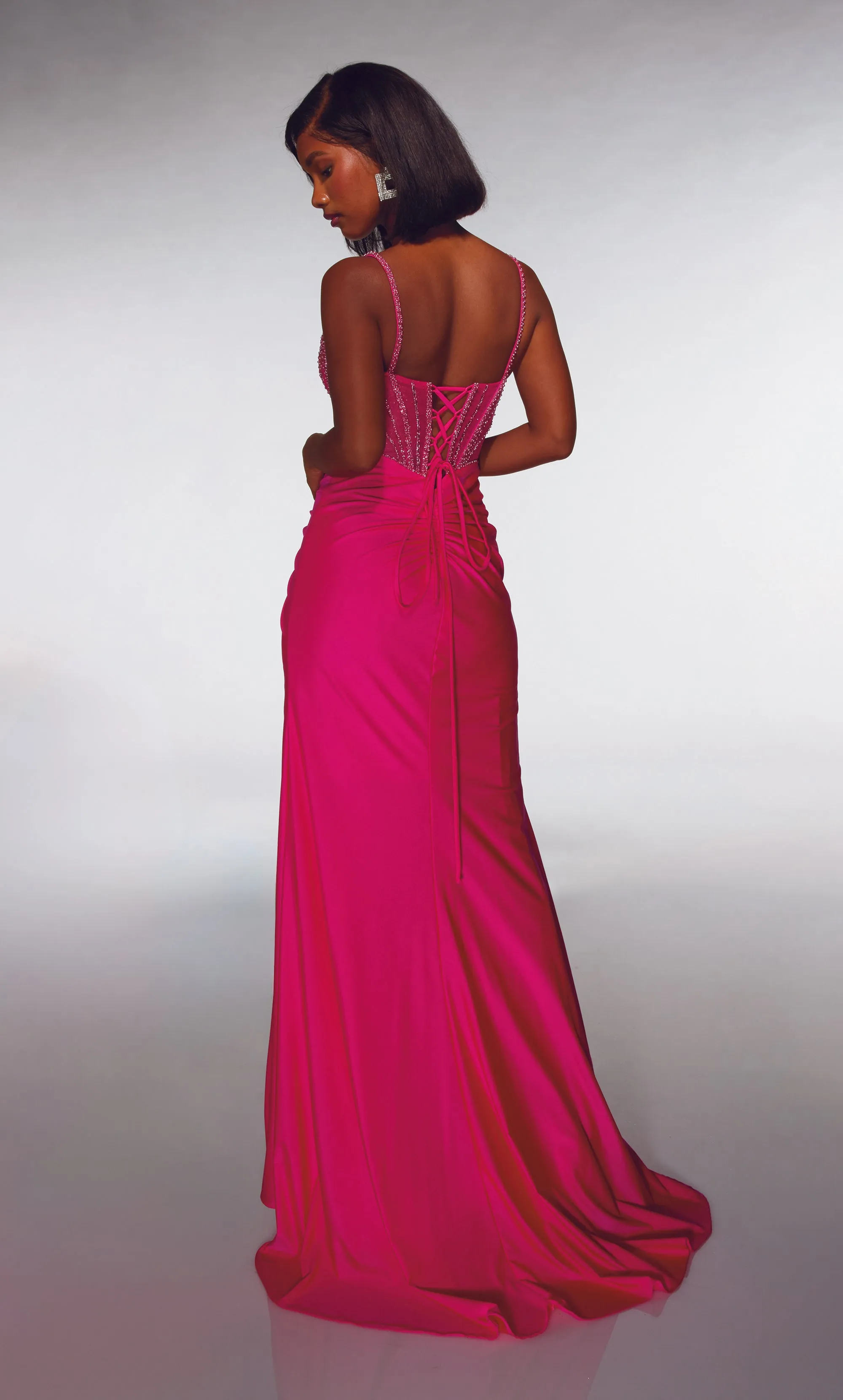 ALYCE Paris 62113 Alyce Long Plunging Neckline Pockets Straight Dress sold by Alyce Paris product image thumbnail 5