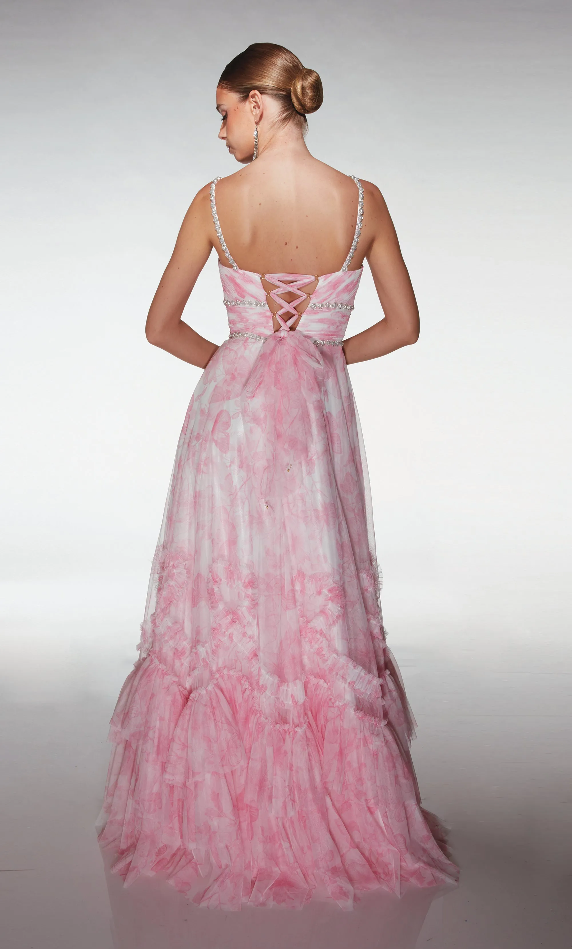 ALYCE Paris 62063 Alyce Long Sweetheart Neckline Ruffles A Line Dress sold by Alyce Paris product image thumbnail 2