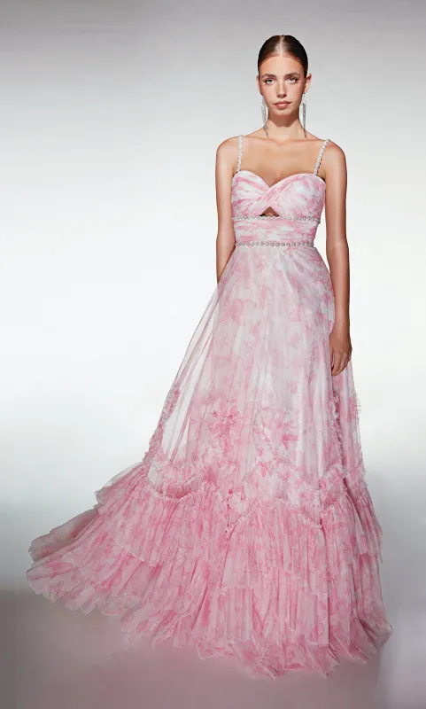 ALYCE Paris 62063 Alyce Long Sweetheart Neckline Ruffles A Line Dress sold by Alyce Paris