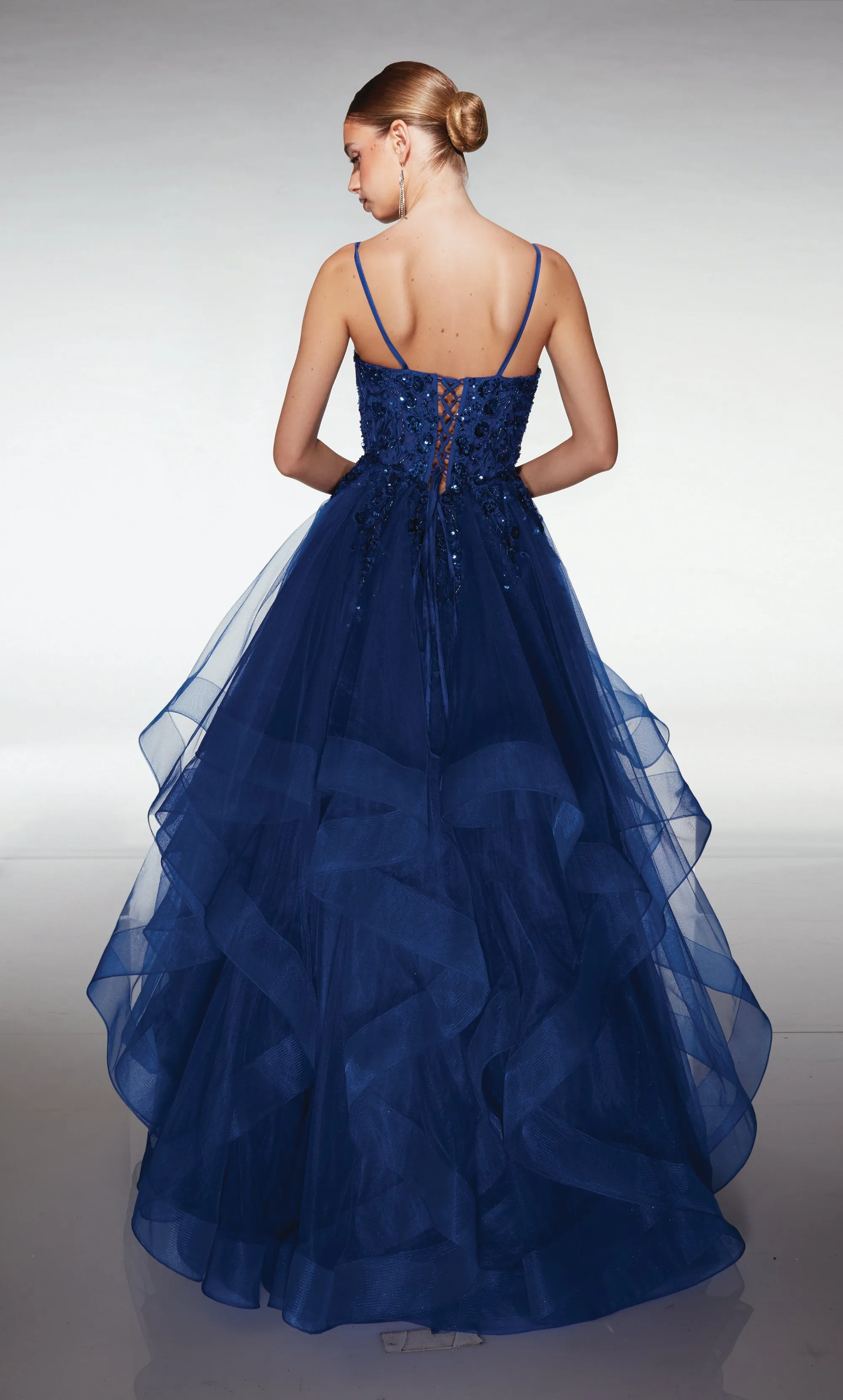 ALYCE Paris 380 V-neckline Waterfall Ballgown Dress sold by Alyce Paris product image thumbnail 2