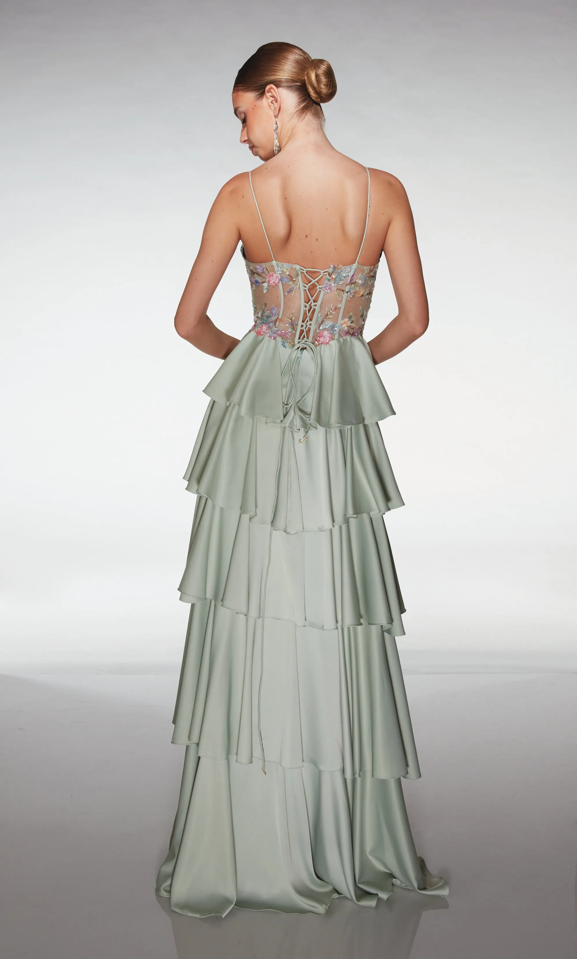 ALYCE Paris 403 Plunging Neckline Corset A Line Dress sold by Alyce Paris product image thumbnail 2