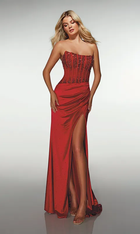 ALYCE Paris 62147 Alyce Long Scoop Neckline Embellished Straight Dress sold by Alyce Paris