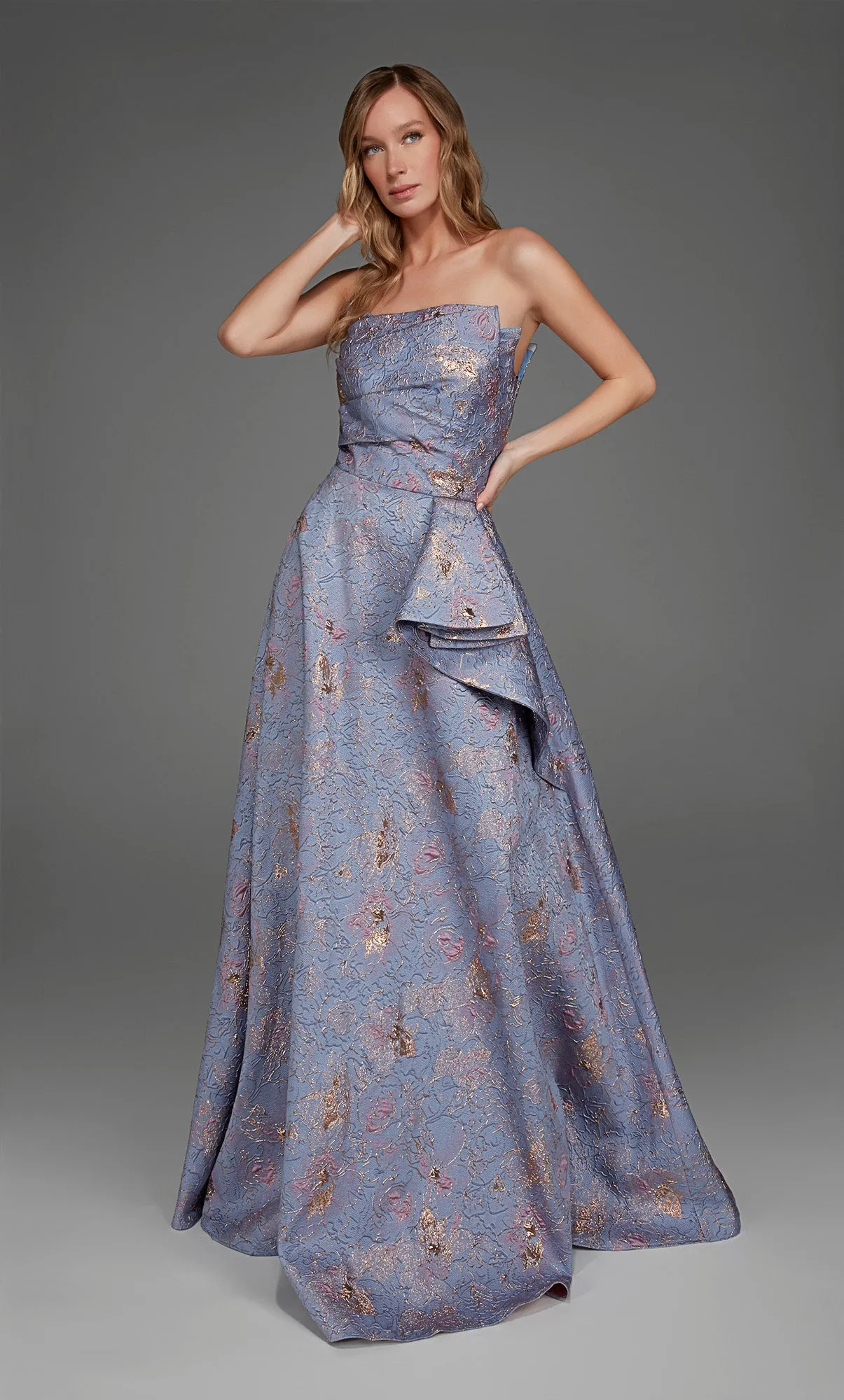 ALYCE Paris 27893 Special Occasion Off The Shoulder Neckline Waterfall Mermaid Dress sold by Alyce Paris product image thumbnail 3