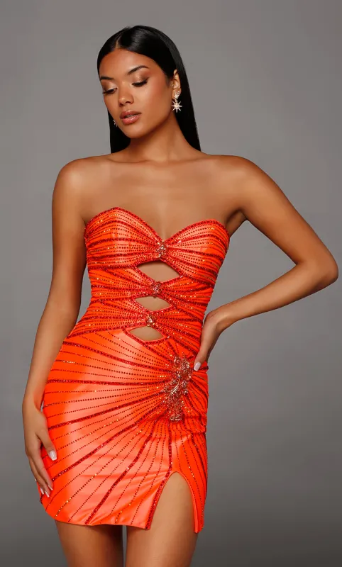 ALYCE Paris 40201 Homecoming Short Sweetheart Neckline 80s Inspired Dress made by Alyce Paris