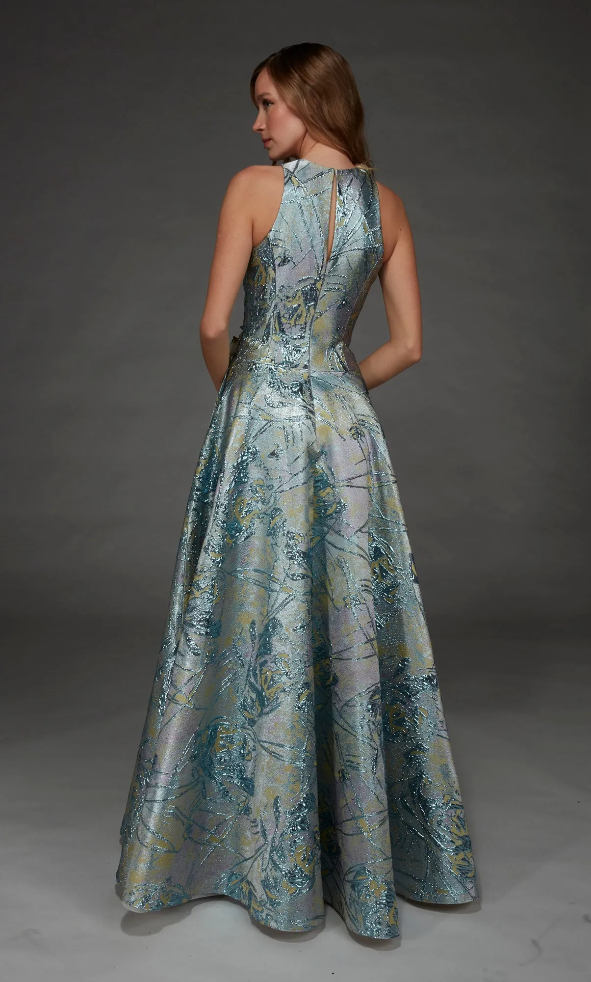 ALYCE Paris 55027 High Neckline Elegant A Line Dress sold by Alyce Paris product image thumbnail 5