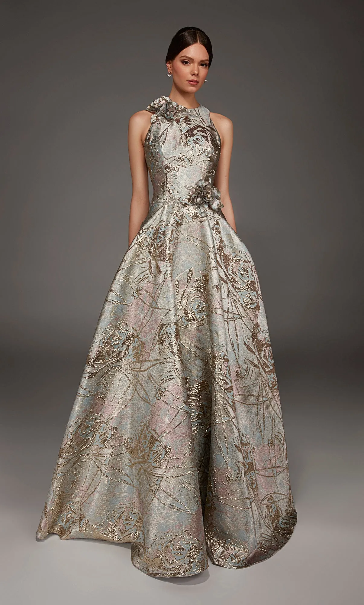 ALYCE Paris 55027 High Neckline Elegant A Line Dress sold by Alyce Paris product image thumbnail 3