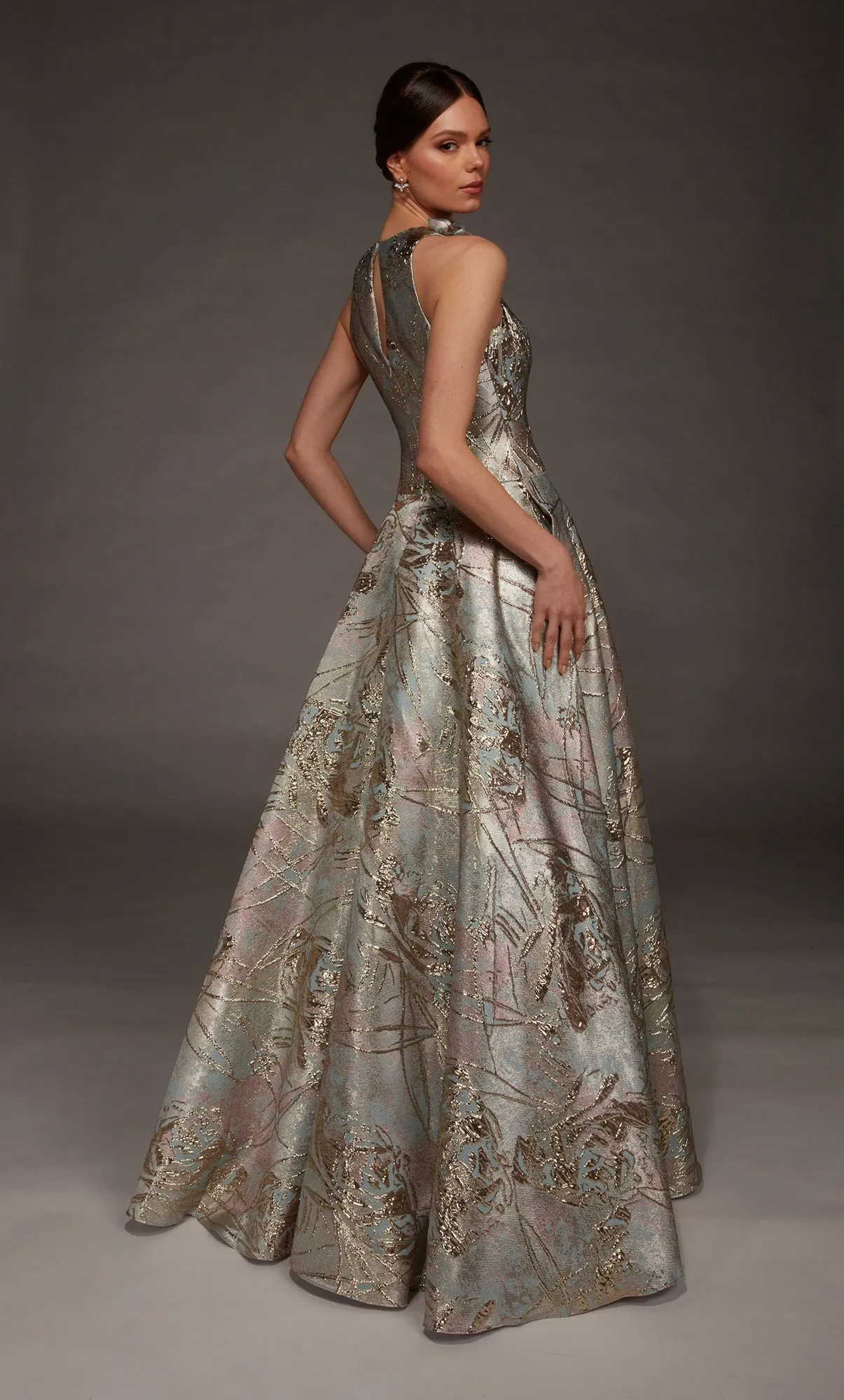 ALYCE Paris 55027 High Neckline Elegant A Line Dress sold by Alyce Paris product image thumbnail 2