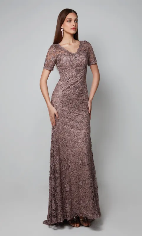 Formal Dress: 27561. Long, V-neck, Straight, Closed Back sold by Alyce Paris