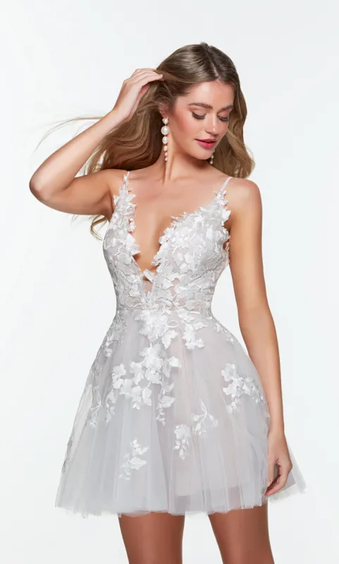 Formal Dress: 3101. Short, Plunging Neckline, Fit N Flare sold by Alyce Paris