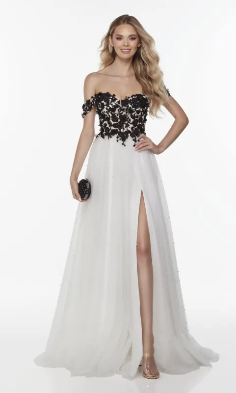 Formal Dress: 61219. Long Pretty Dresses, Off The Shoulder, Flowy sold by Alyce Paris