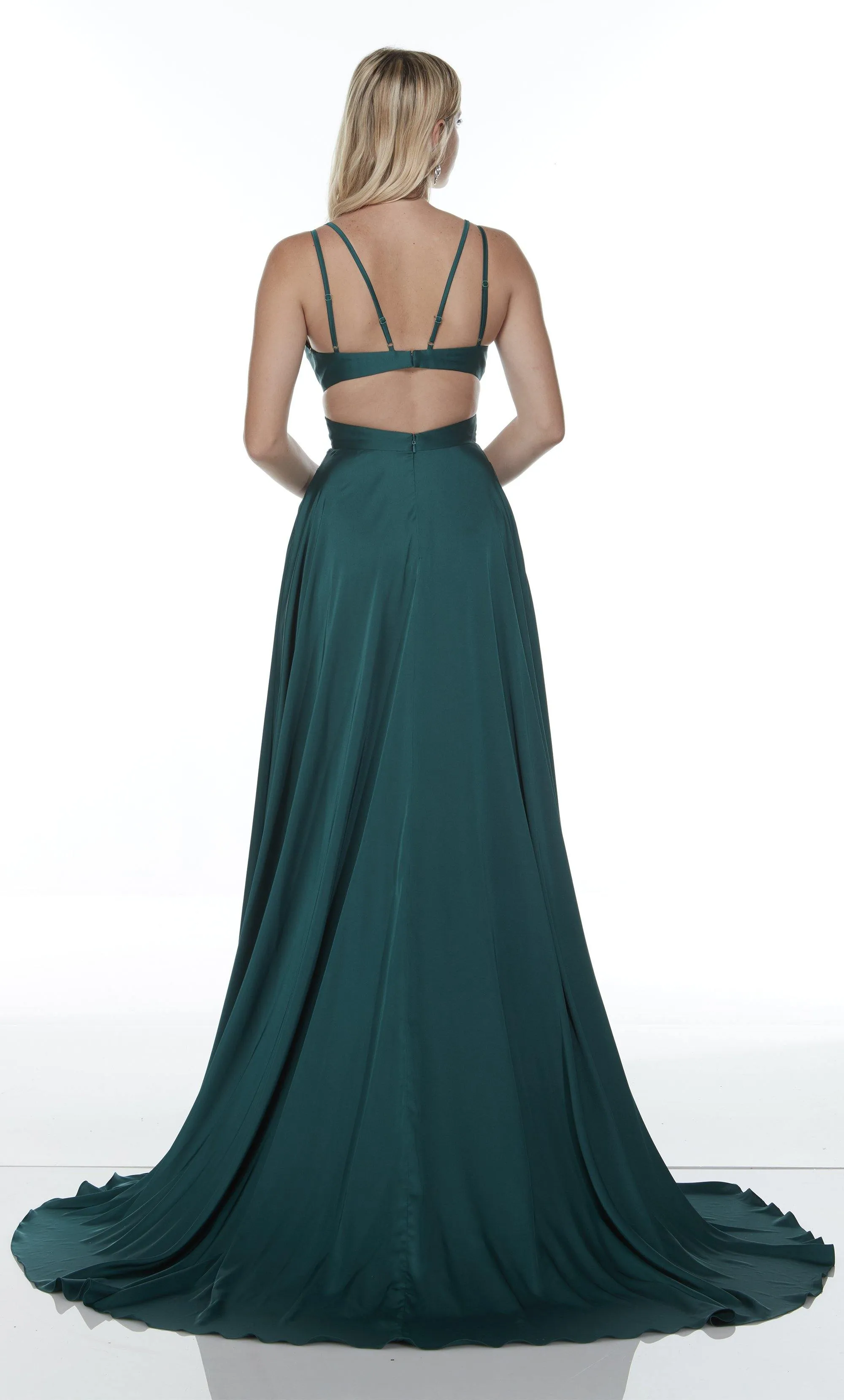 ALYCE Paris 60453 Alyce Long V-neckline Elegant A Line Dress sold by Alyce Paris product image thumbnail 3