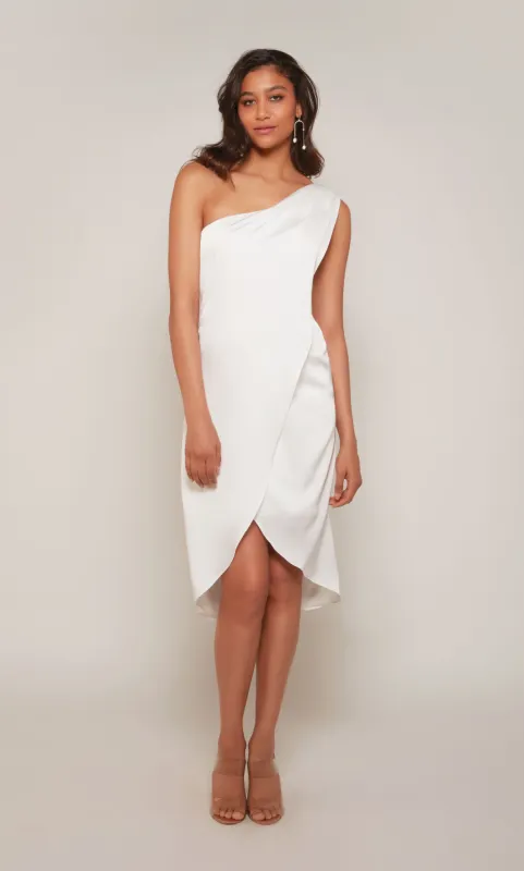 ALYCE Paris 70038 Bridal One Shoulder Neckline Chic High-low Dress sold by Alyce Paris