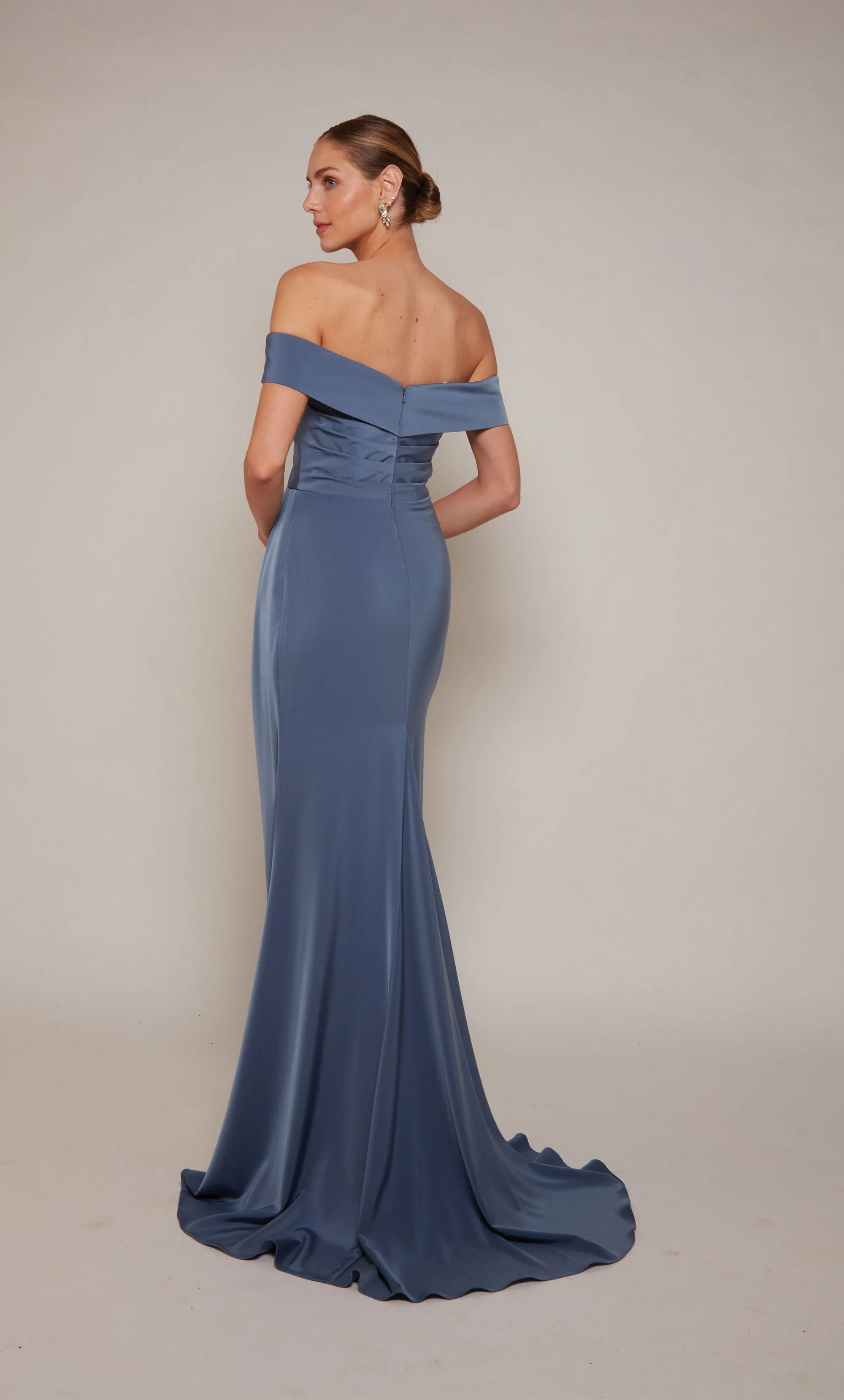 ALYCE Paris 27698 Special Occasion Off The Shoulder Neckline Train Mermaid Dress sold by Alyce Paris product image thumbnail 3