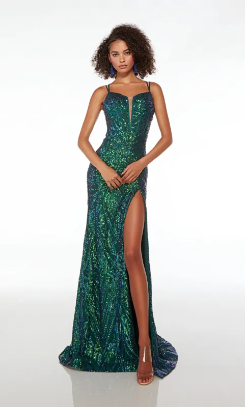 Formal Dress: 61577. Long, Plunging Neckline, Straight sold by Alyce Paris