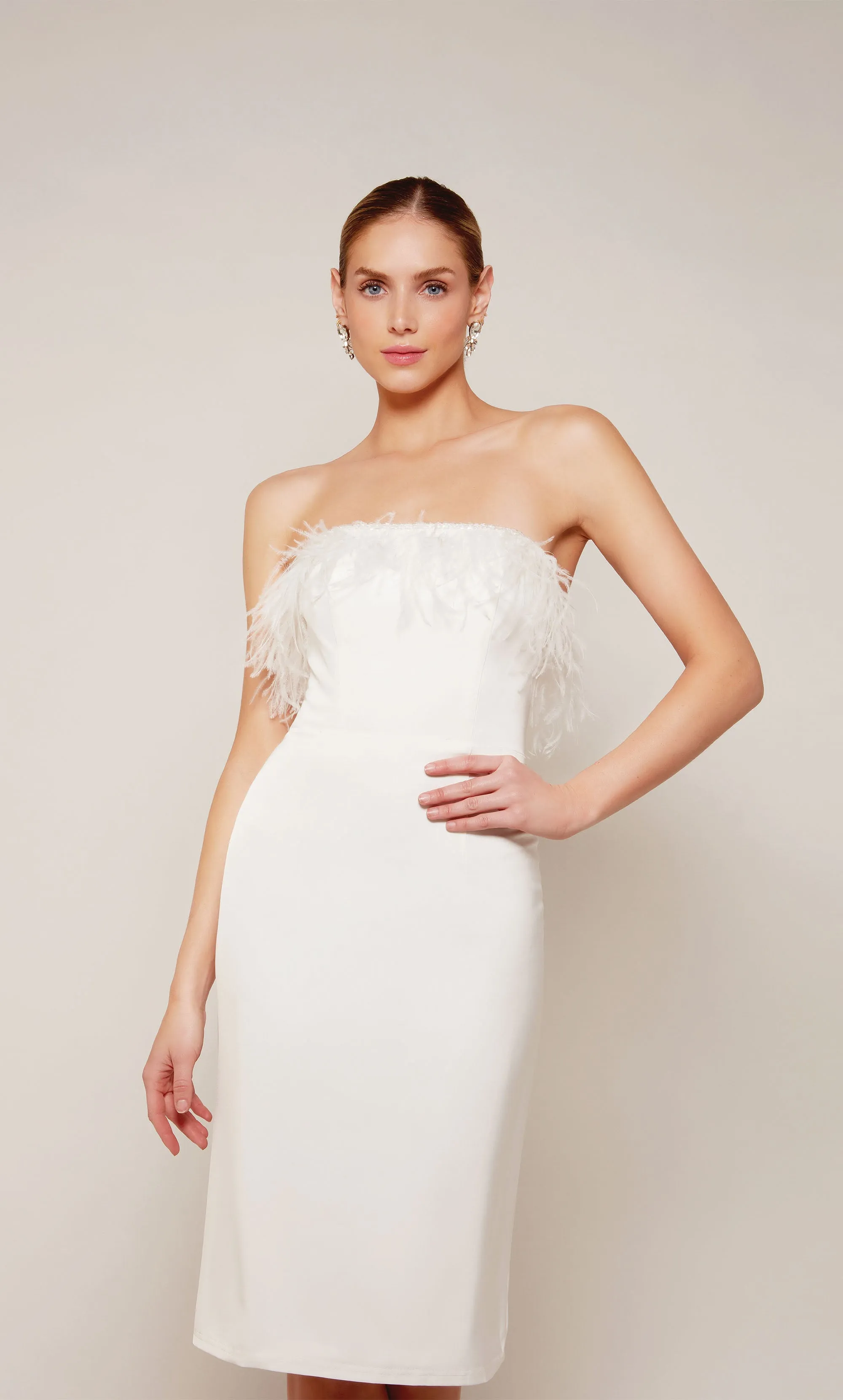 ALYCE Paris 70028 Bridal Strapless Neckline Embellished Straight Dress sold by Alyce Paris