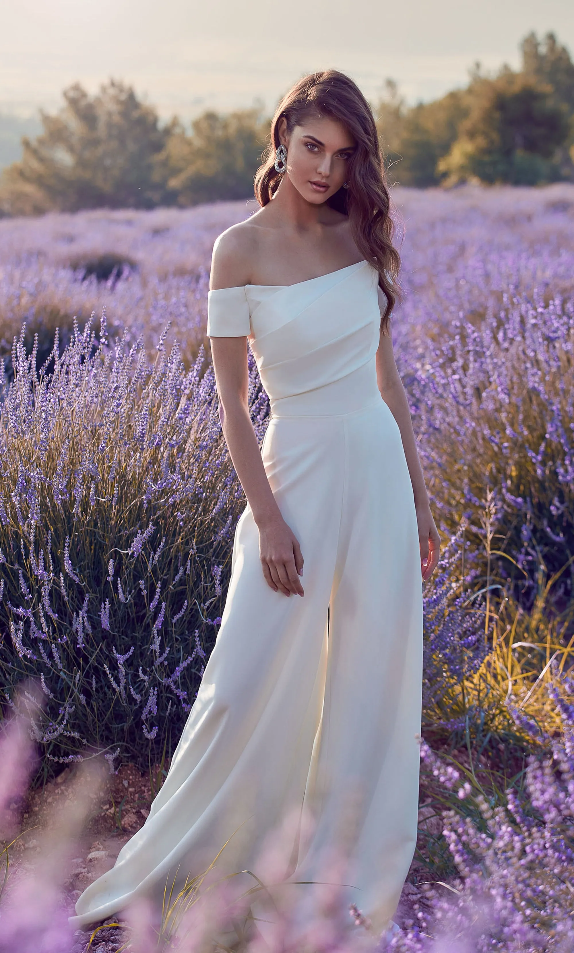 ALYCE Paris 70014 Bridal Off The Shoulder Neckline Chic Jumpsuit Dress sold by Alyce Paris product image thumbnail 4