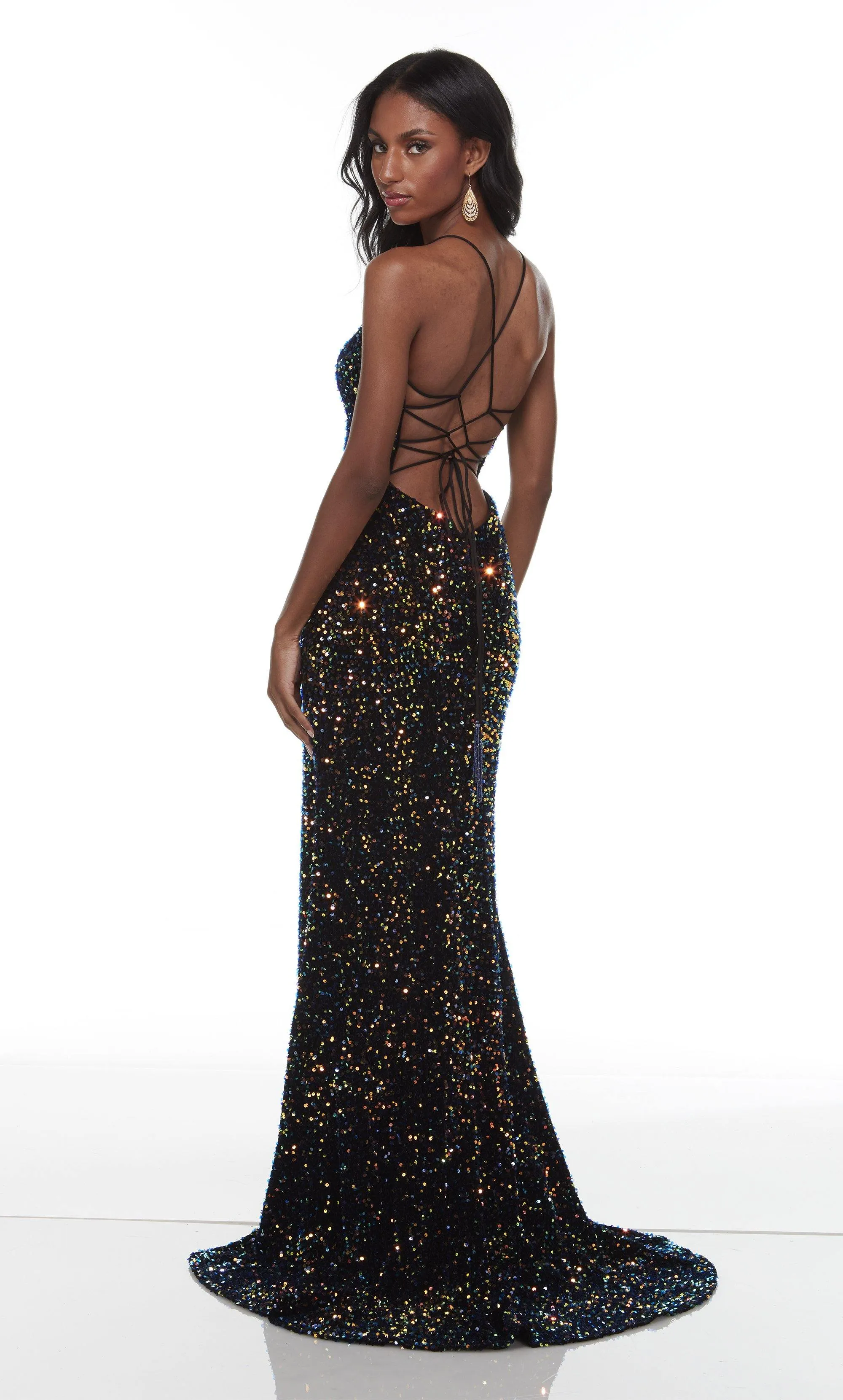 ALYCE Paris 61181 Alyce Long Square Elegant Straight Dress sold by Alyce Paris product image thumbnail 2