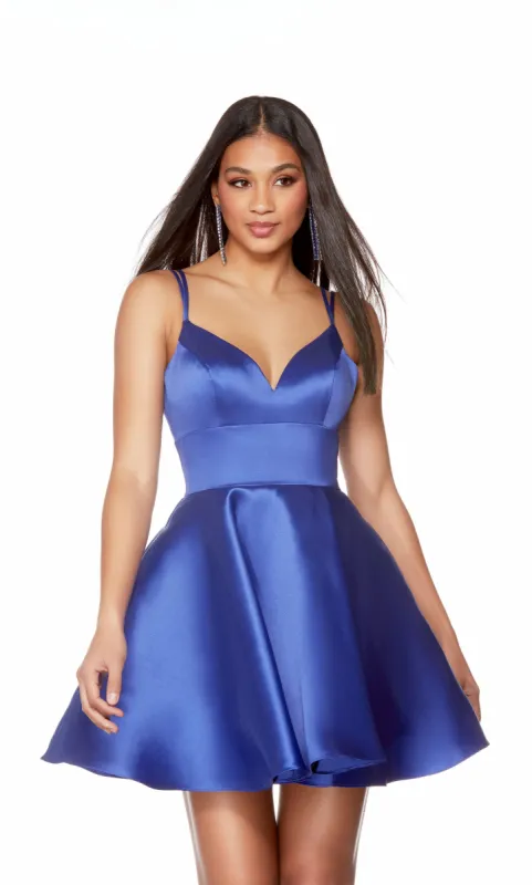 Formal Dress: 3168. Short, V-neck, A-line, Strappy Back sold by Alyce Paris