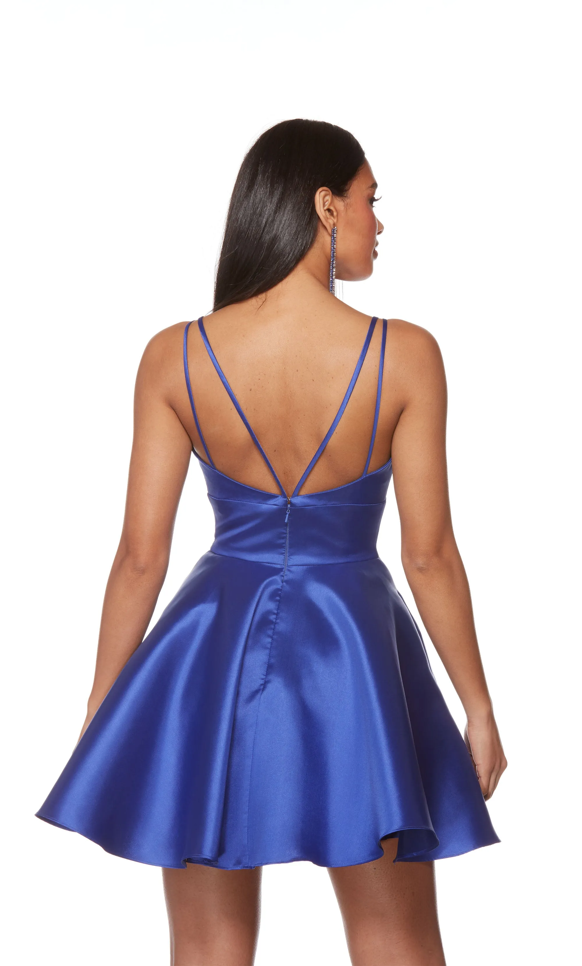 Formal Dress: 3168. Short, V-neck, A-line, Strappy Back sold by Alyce Paris product image thumbnail 2