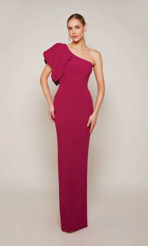 ALYCE Paris 27644 Special Occasion One Shoulder Neckline Elegant Straight Dress sold by Alyce Paris