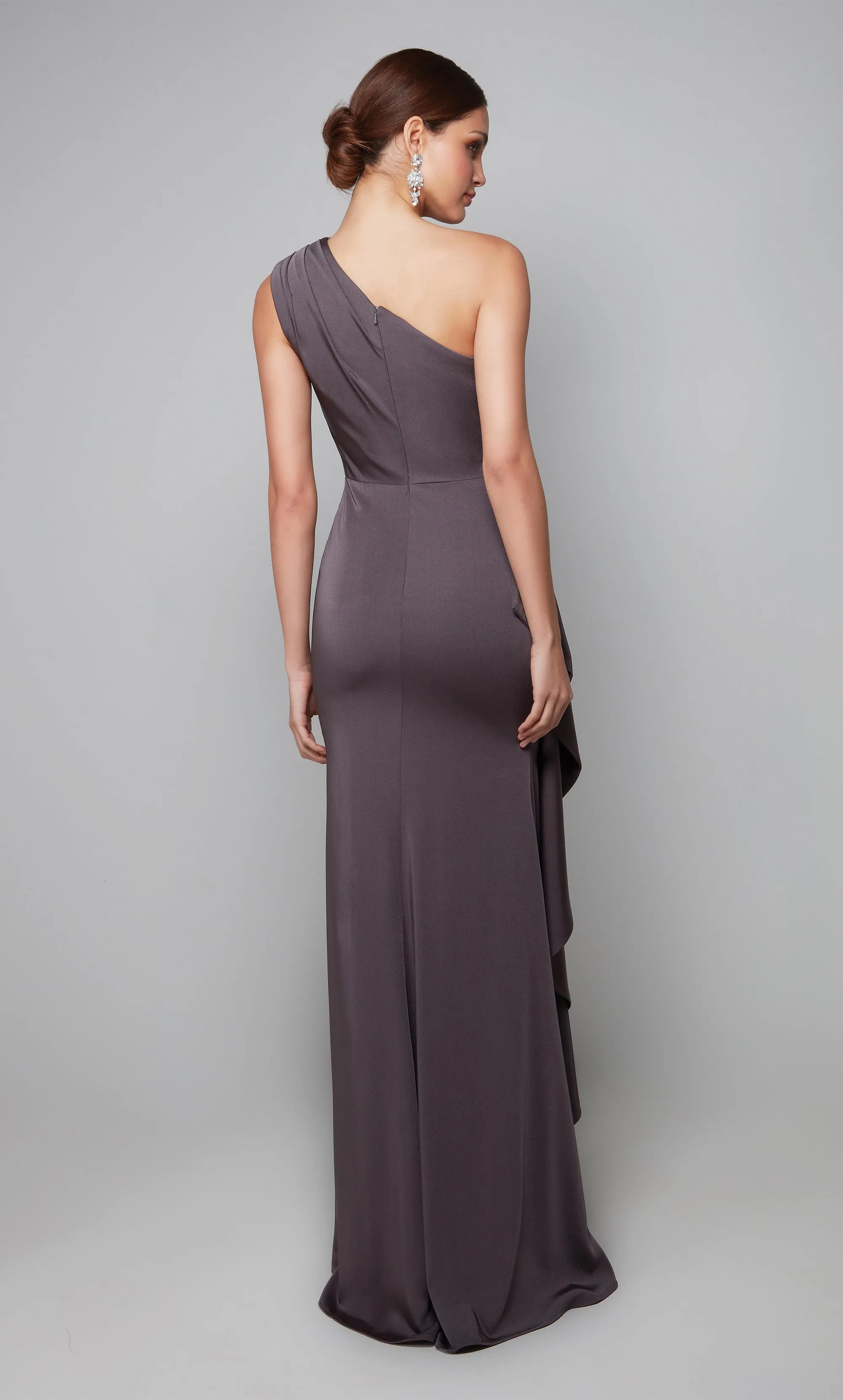 ALYCE Paris 27624 Special Occasion One Shoulder Neckline Ruched/draped Straight Dress sold by Alyce Paris product image thumbnail 2